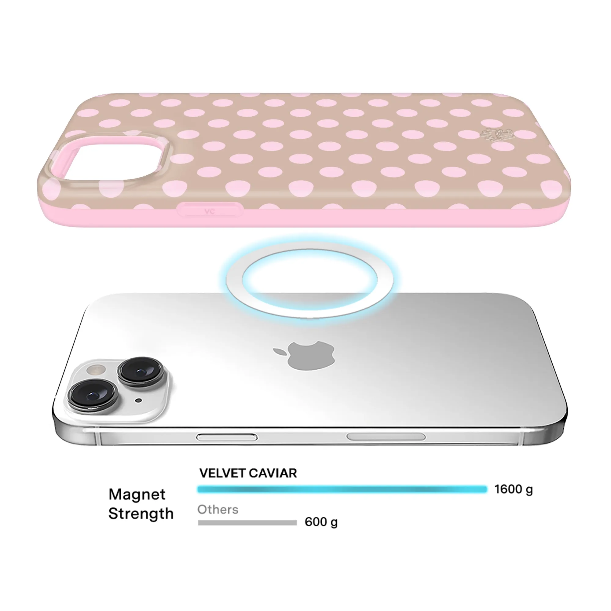 Brown Sugar Polka Dot iPhone Case sold by Velvet Caviar product image thumbnail 4