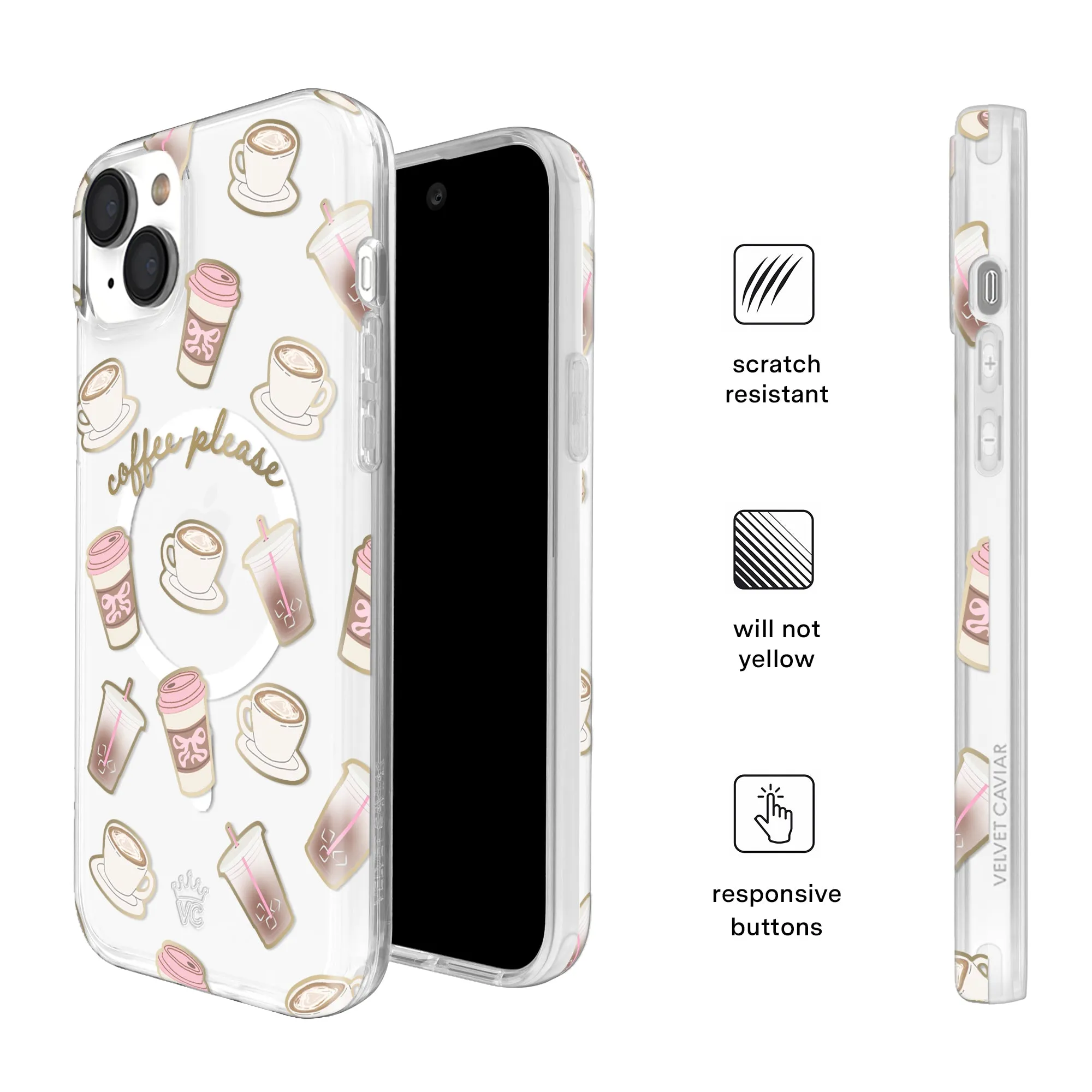 Coffee Please iPhone Case sold by Velvet Caviar product image thumbnail 5