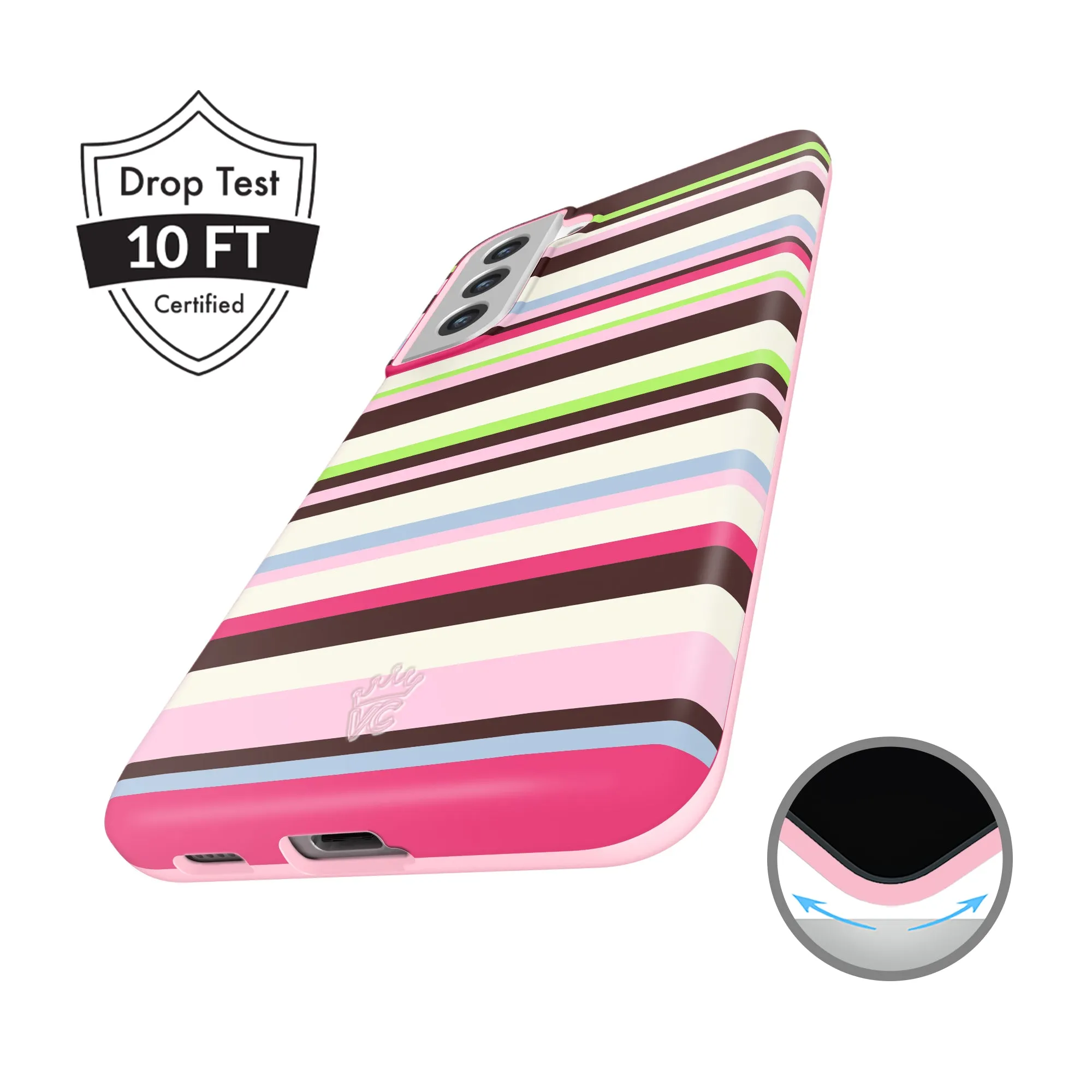 Sweet Treat Stripes Samsung Case sold by Velvet Caviar product image thumbnail 2