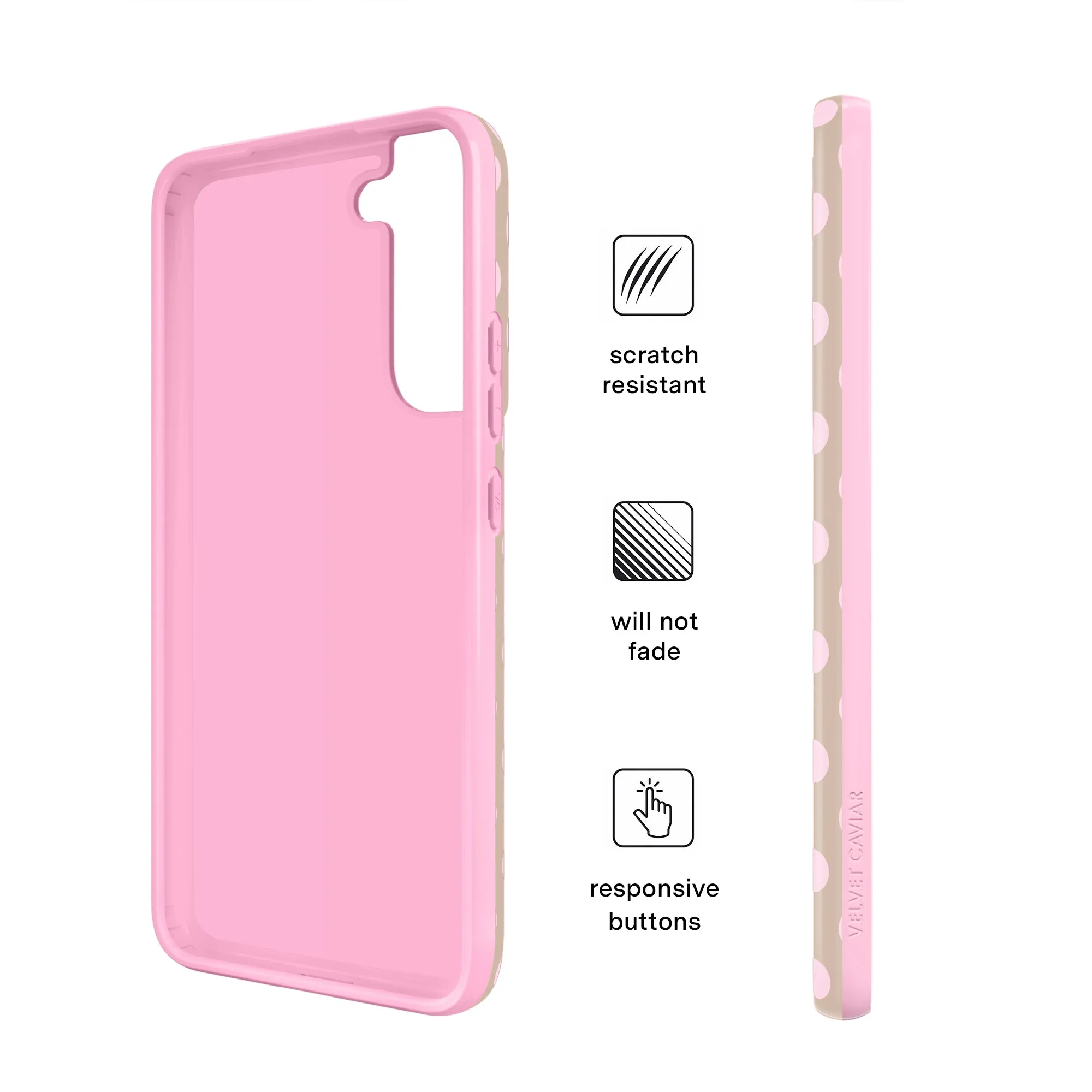 Brown Sugar Polka Dot Samsung Case sold by Velvet Caviar product image thumbnail 5