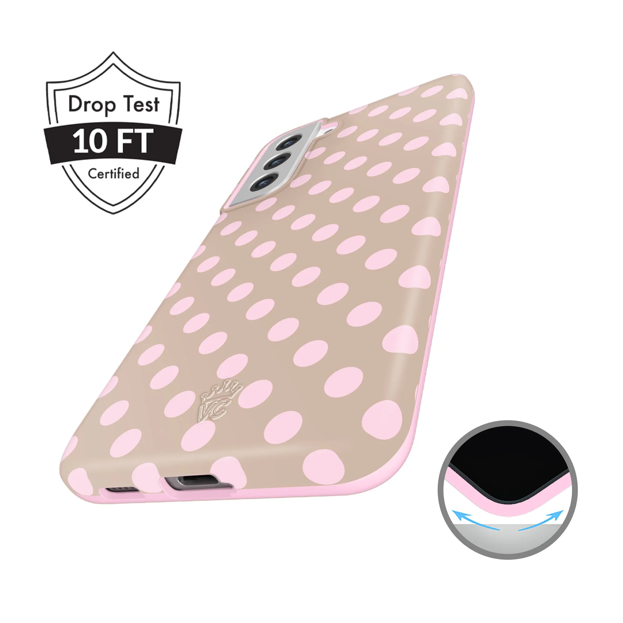 Brown Sugar Polka Dot Samsung Case sold by Velvet Caviar product image thumbnail 2