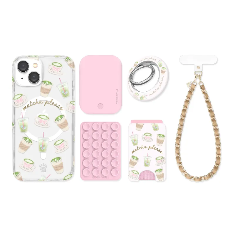 Matcha Please iPhone Bundle Set made by Velvet Caviar