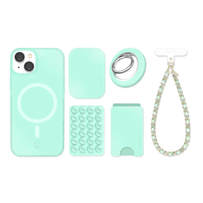 Mint Jelly iPhone Bundle Set made by Velvet Caviar