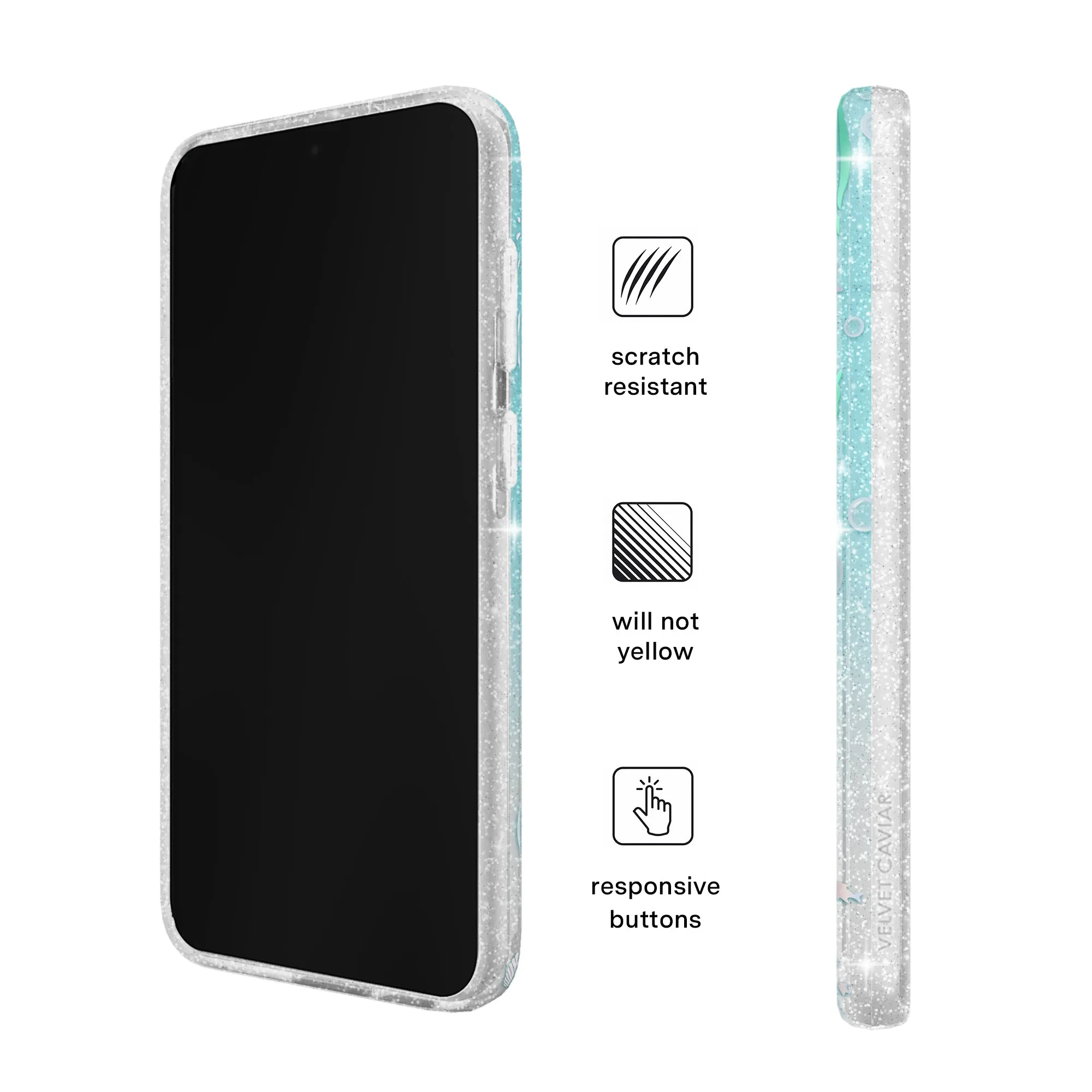 Mermaid Glitter Holo Samsung Case sold by Velvet Caviar product image thumbnail 5