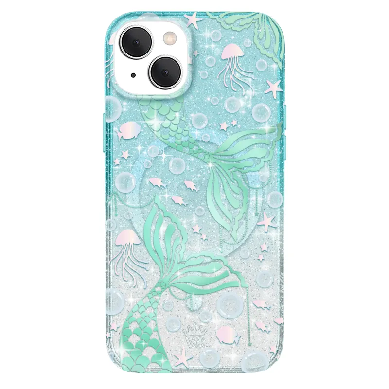 Mermaid Glitter Holo iPhone Case made by Velvet Caviar