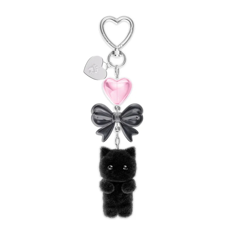 Black Cat Bag Charm made by Velvet Caviar