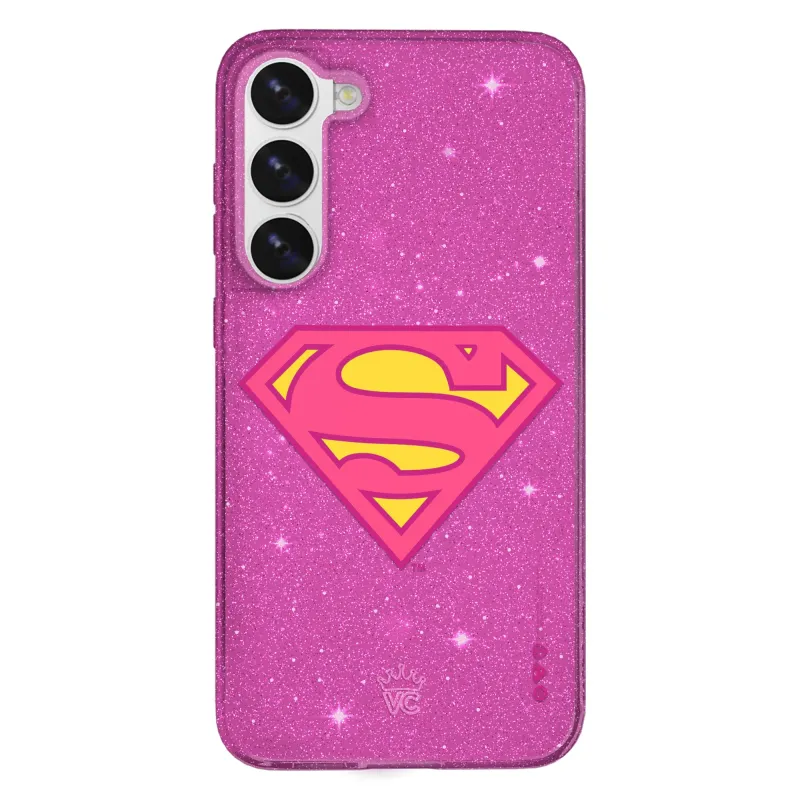 Supergirl Stardust Glitter Samsung Case made by Velvet Caviar