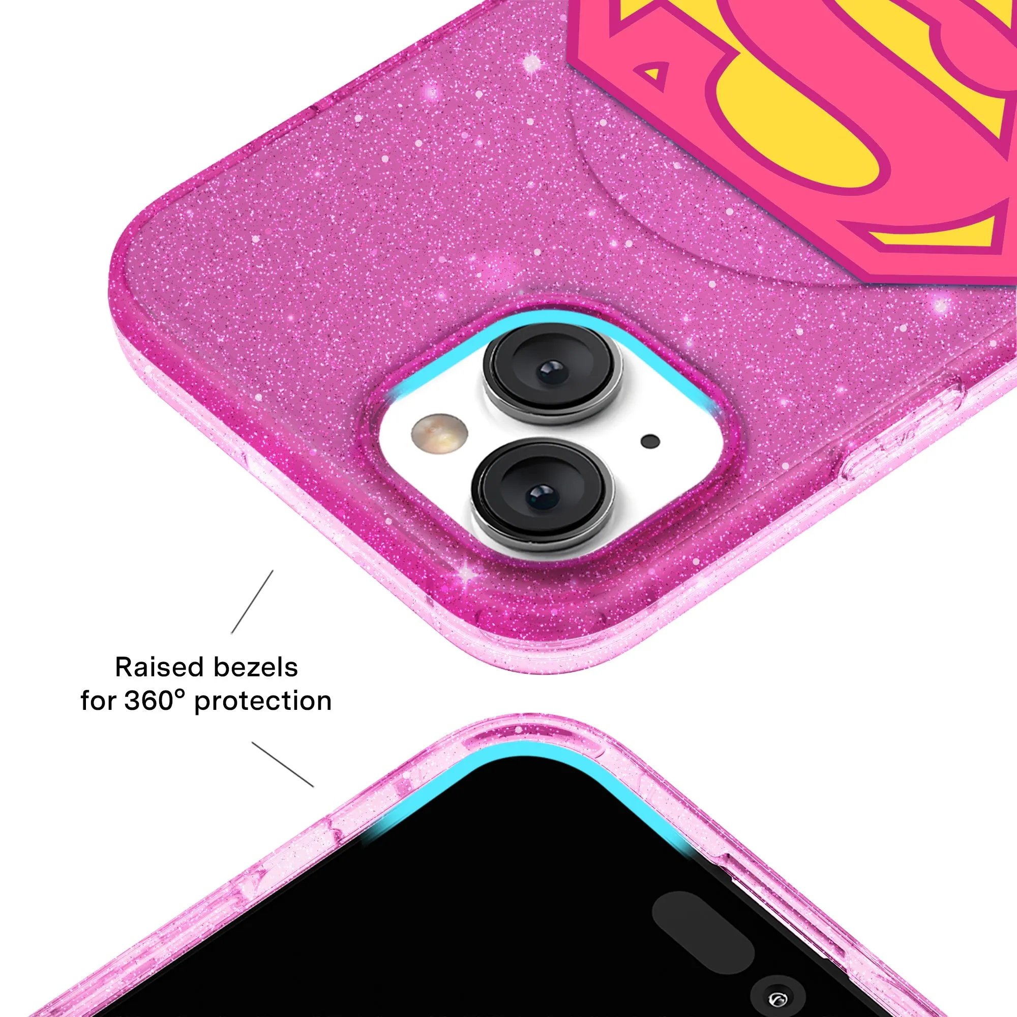 Supergirl Stardust Glitter iPhone Case sold by Velvet Caviar product image thumbnail 3