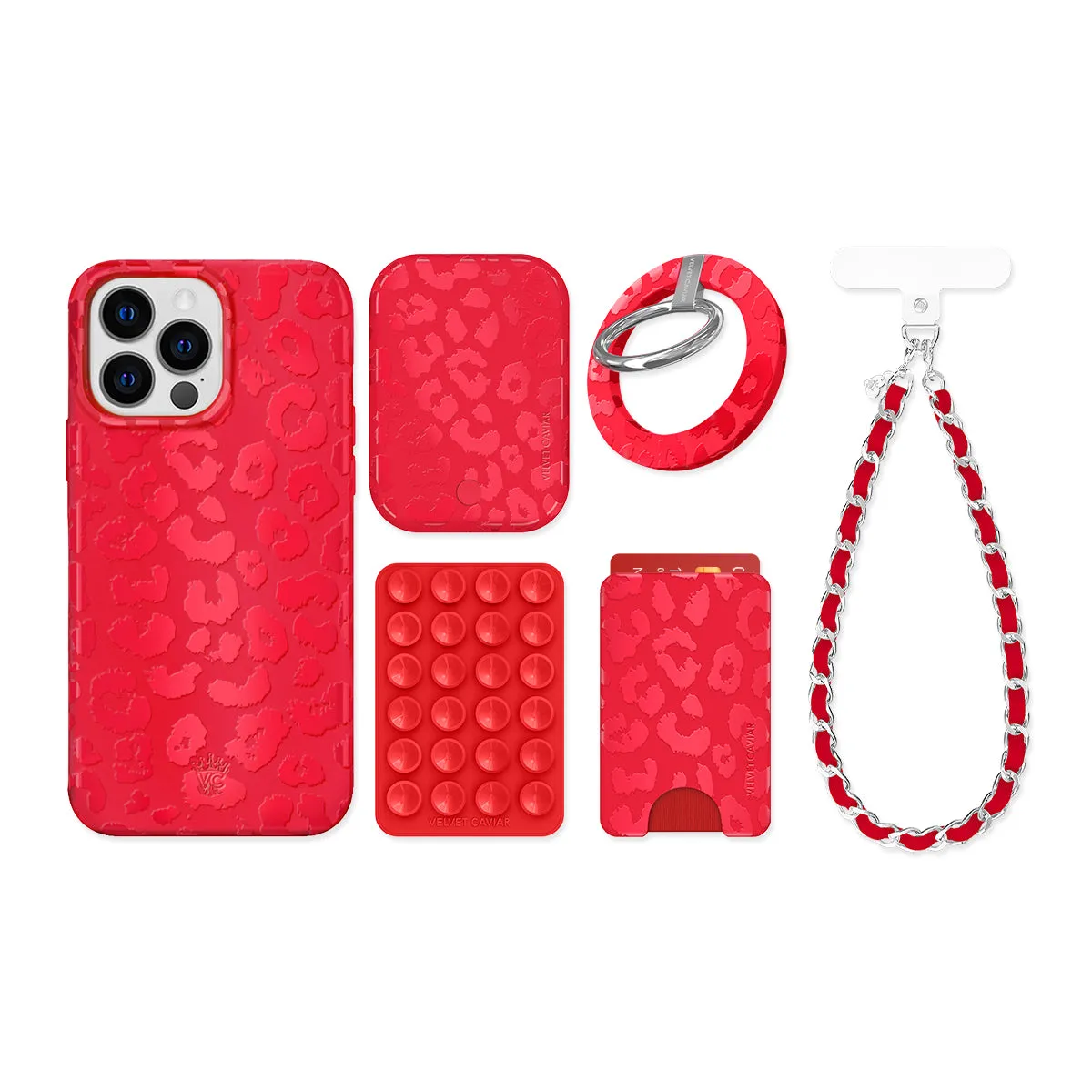 Red Hot Leopard iPhone Bundle Set sold by Velvet Caviar product image thumbnail 3
