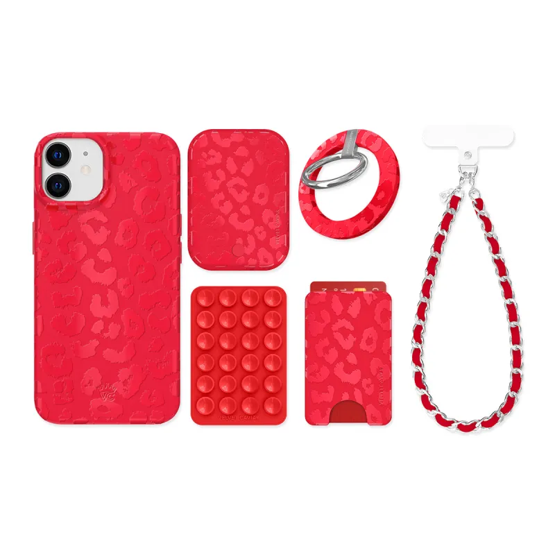 Red Hot Leopard iPhone Bundle Set made by Velvet Caviar