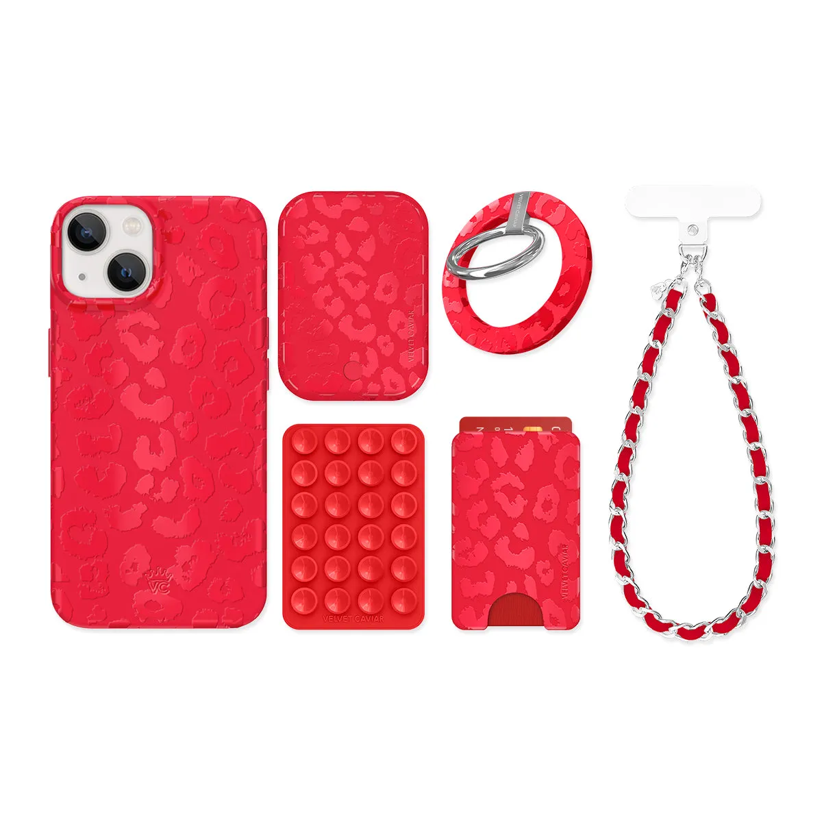 Red Hot Leopard iPhone Bundle Set sold by Velvet Caviar product image thumbnail 5