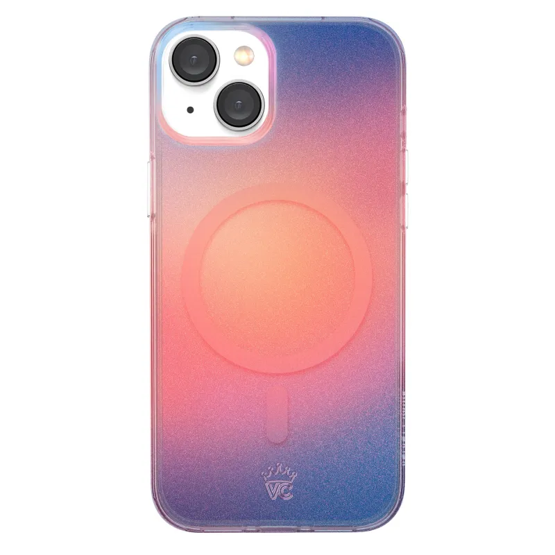 Sunset Glow Aura iPhone Case made by Velvet Caviar