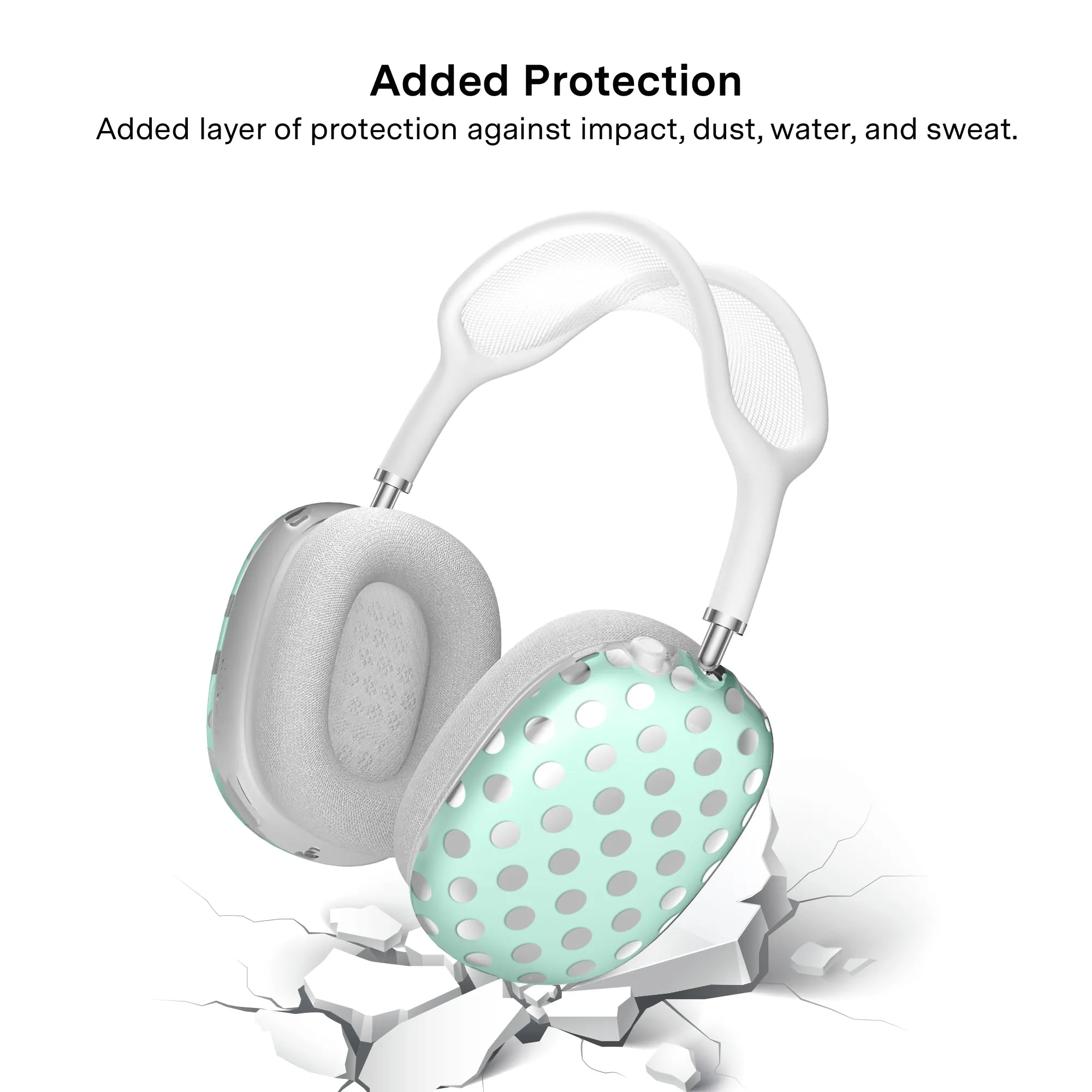 Mint Chrome Polka Dot AirPod Max Case sold by Velvet Caviar product image thumbnail 5