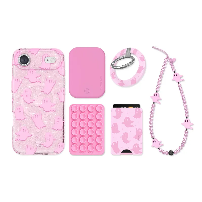 Ghosted Pink iPhone Bundle Set made by Velvet Caviar