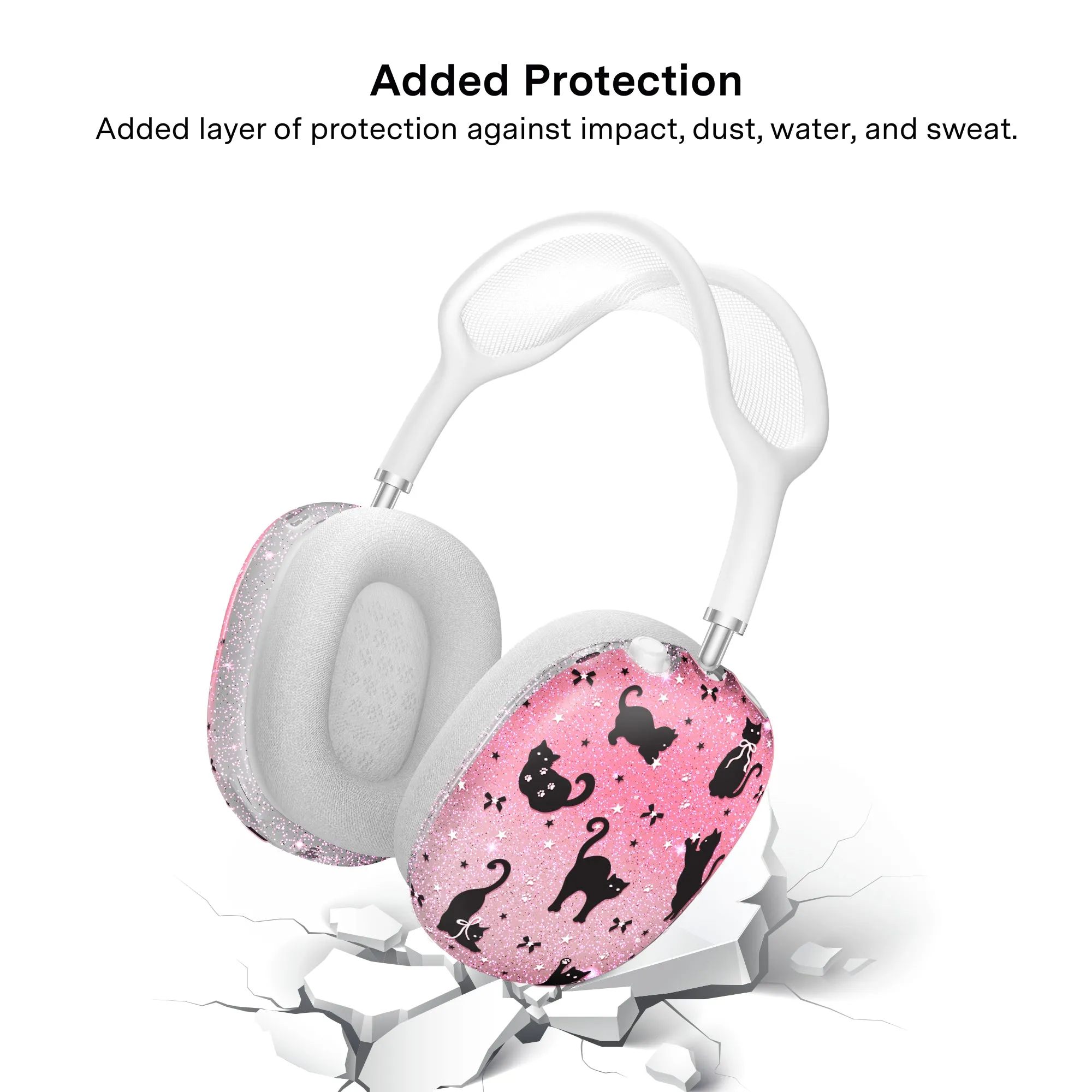 Lucky Kittens Glitter AirPod Max Case sold by Velvet Caviar product image thumbnail 5
