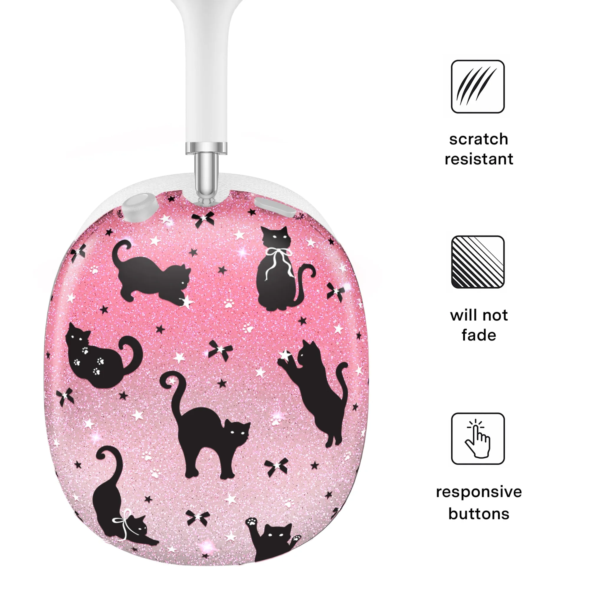 Lucky Kittens Glitter AirPod Max Case sold by Velvet Caviar product image thumbnail 3