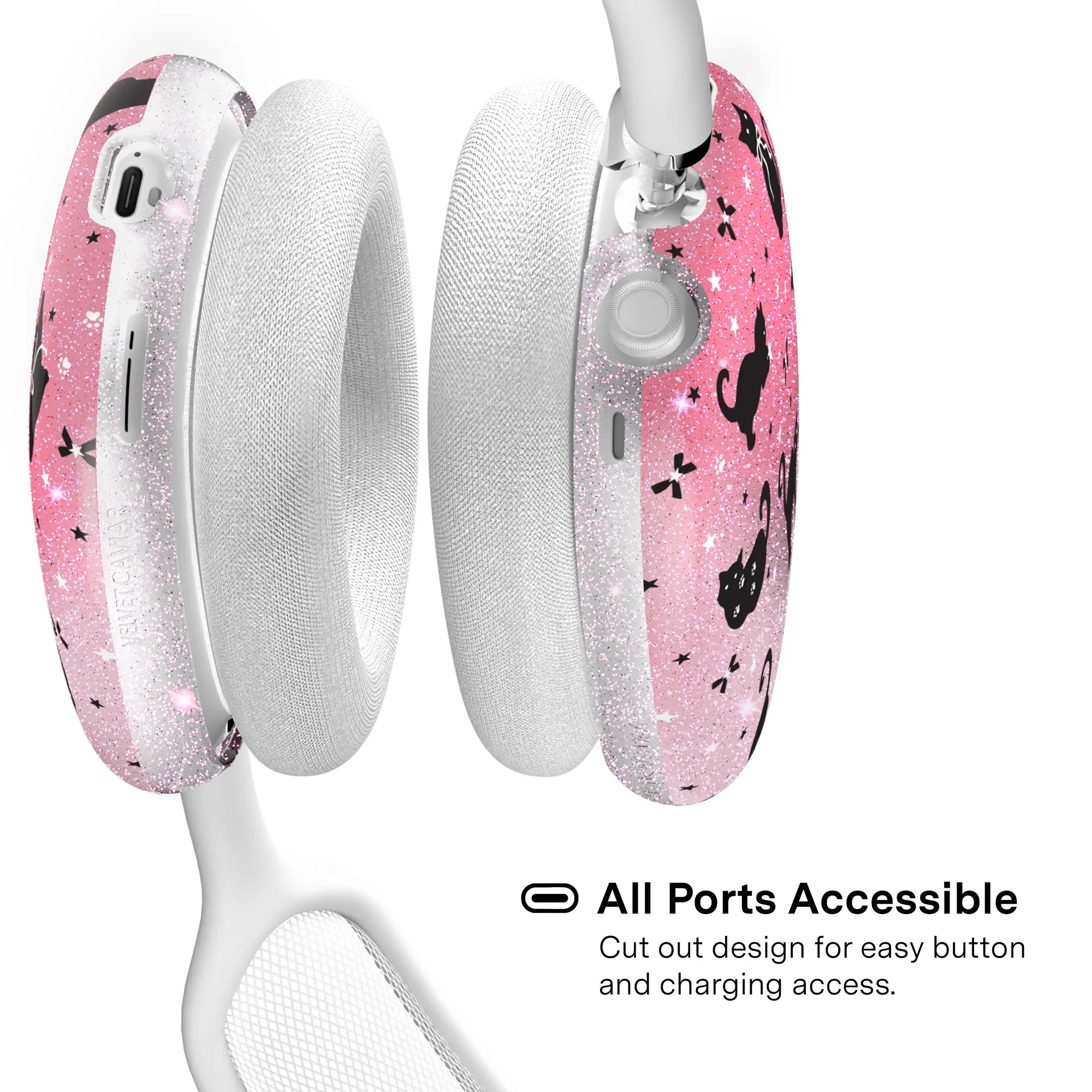 Lucky Kittens Glitter AirPod Max Case sold by Velvet Caviar product image thumbnail 4