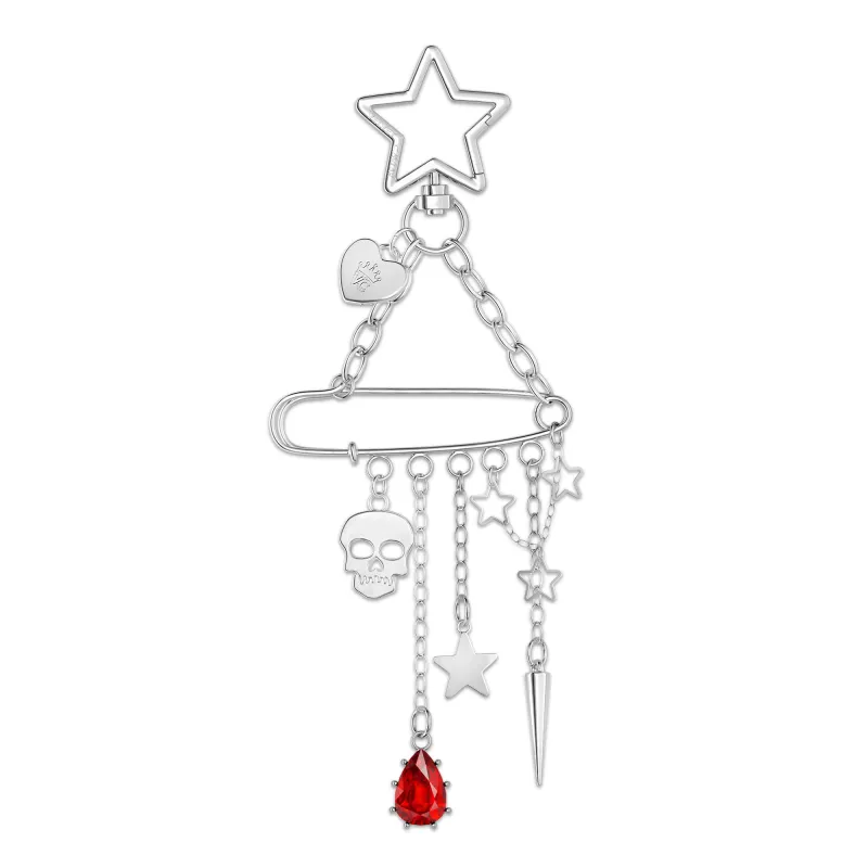 Pretty Punk Bag Charm made by Velvet Caviar