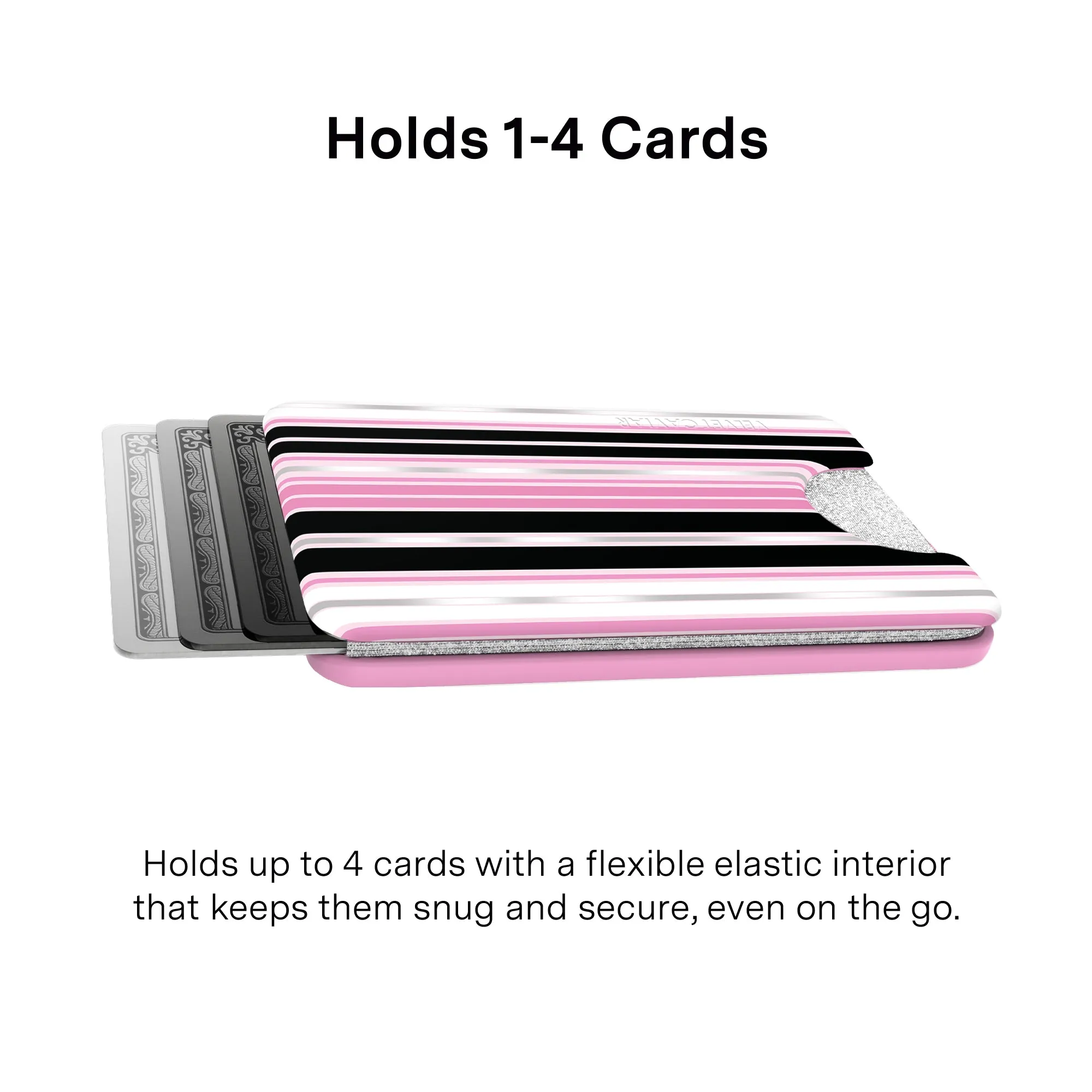 Pretty Punk Stripes Glitter MagSafe Wallet sold by Velvet Caviar product image thumbnail 4