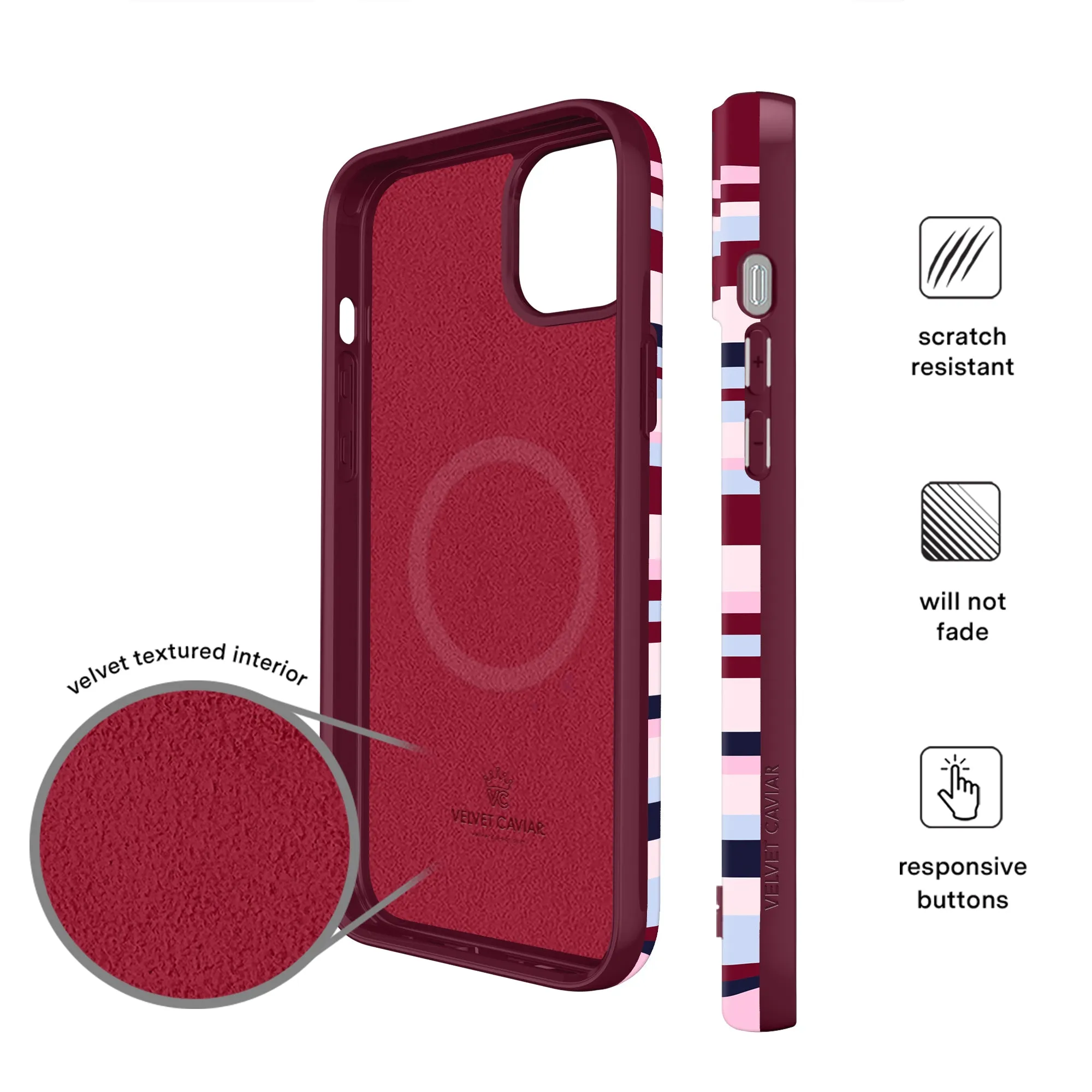 SoHo Stripes iPhone Case sold by Velvet Caviar product image thumbnail 5