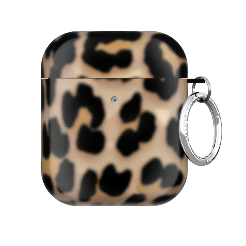 It Girl Blonde Leopard AirPod Case made by Velvet Caviar