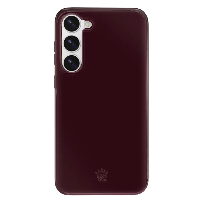 Burgundy 1990 Jelly Samsung Case made by Velvet Caviar