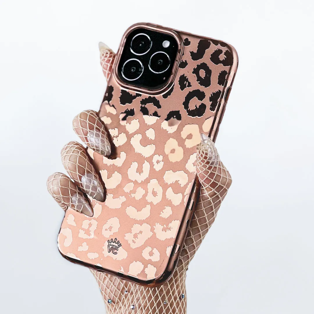 Bronze Chrome Leopard iPhone Case sold by Velvet Caviar product image thumbnail 2