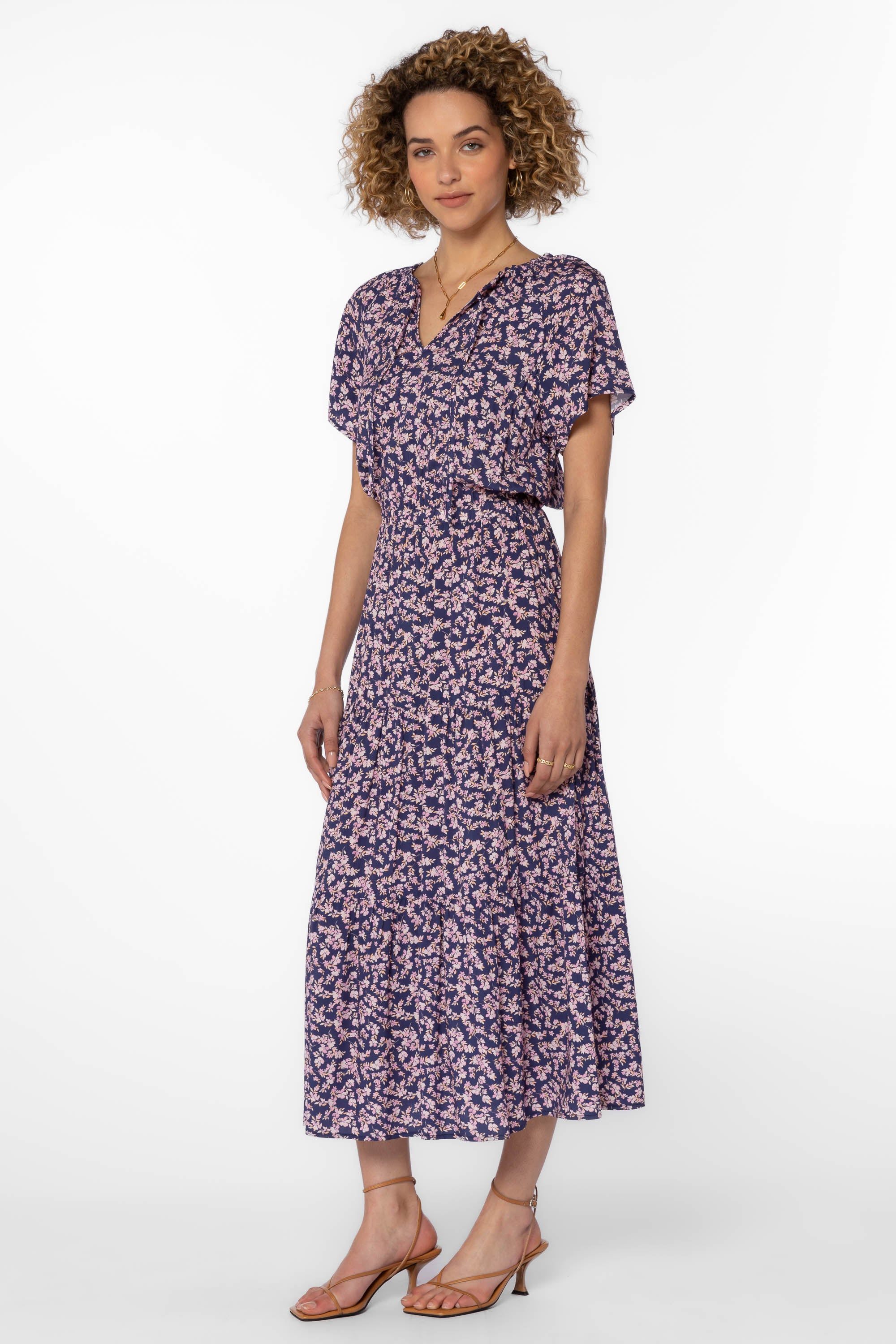 Athena Navy Pink Floral Dress sold by Velvet Heart product image thumbnail 3