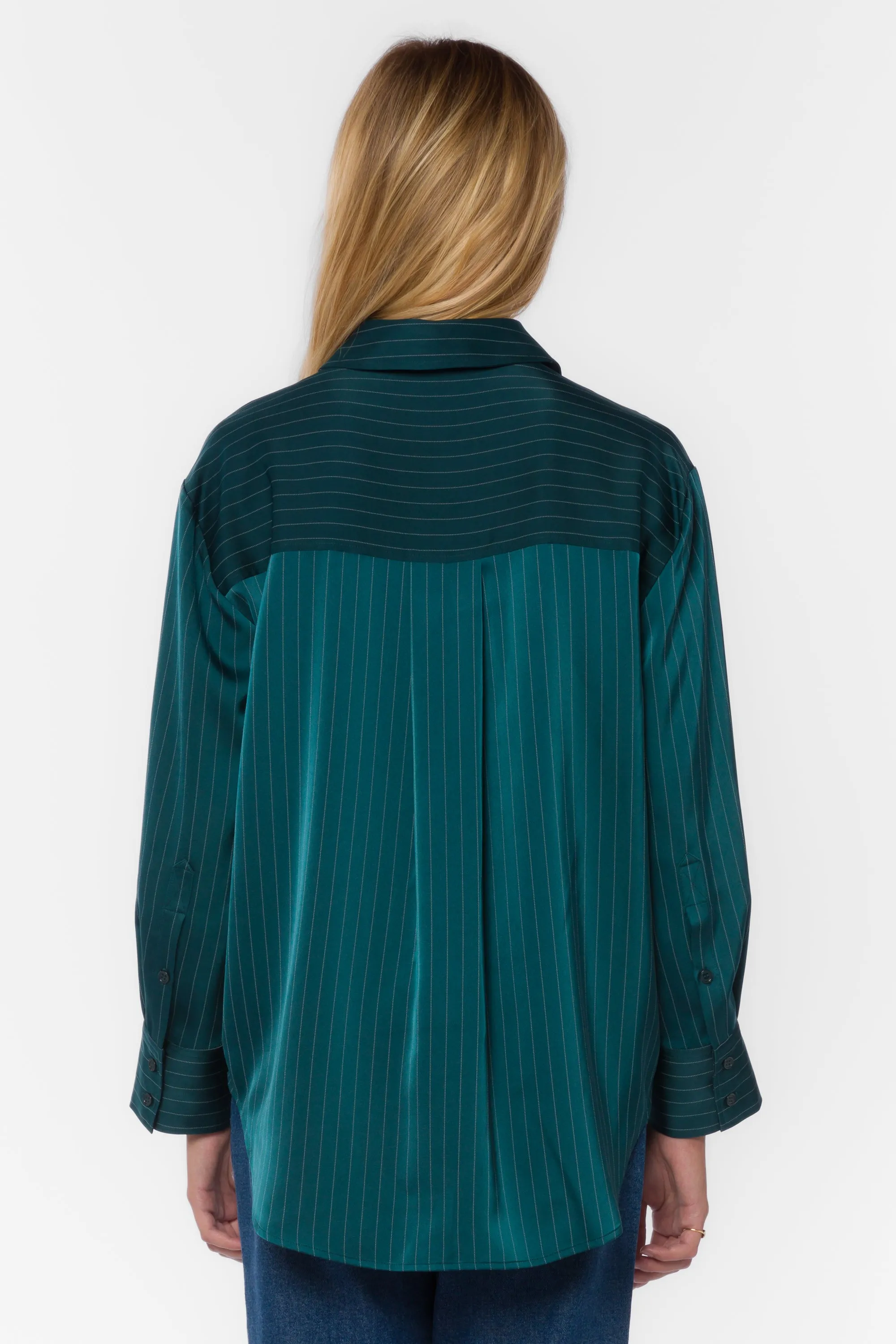 Sutton Green Stripe Shirt sold by Velvet Heart product image thumbnail 3