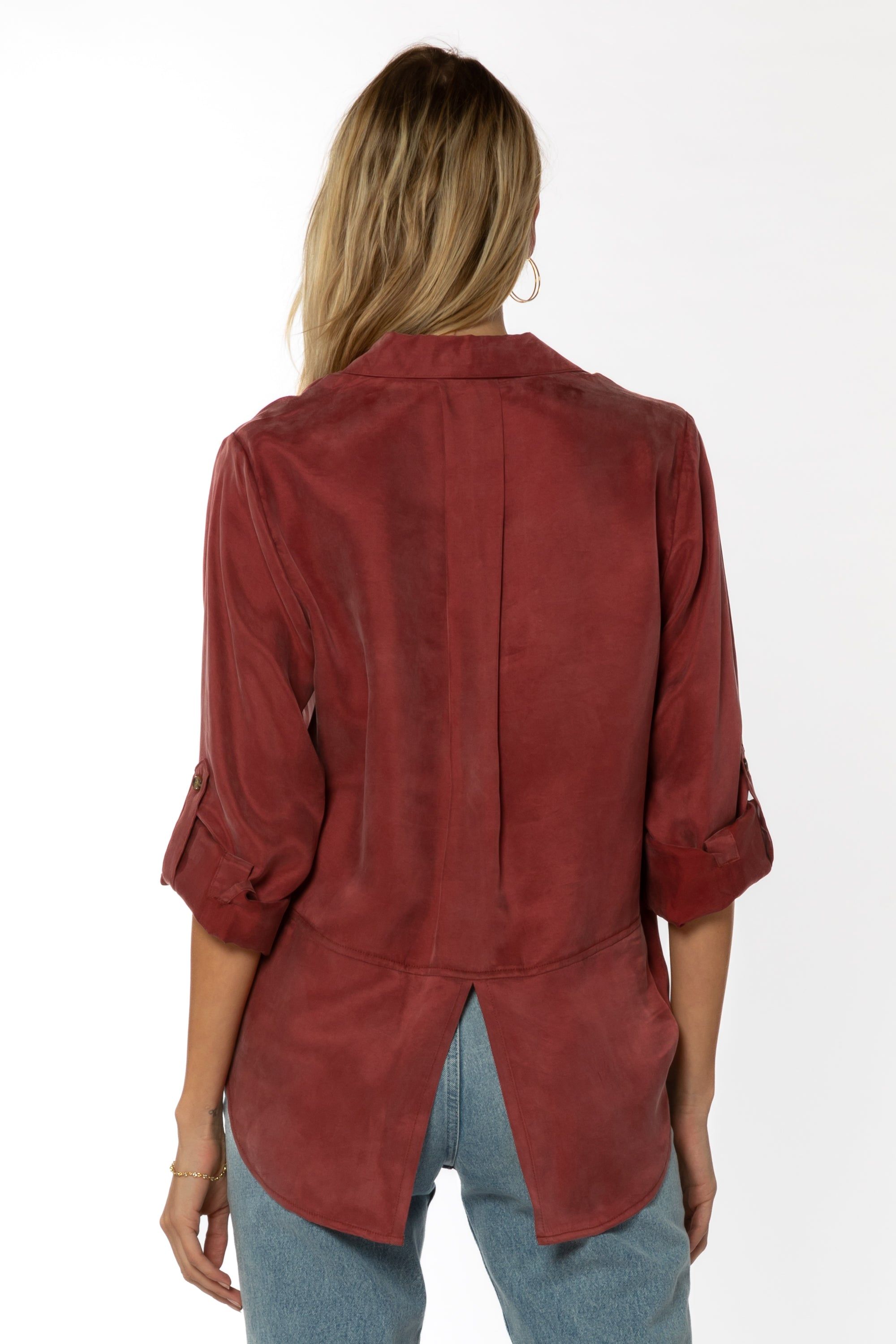 Riley Brick Button-Up Shirt sold by Velvet Heart product image thumbnail 5