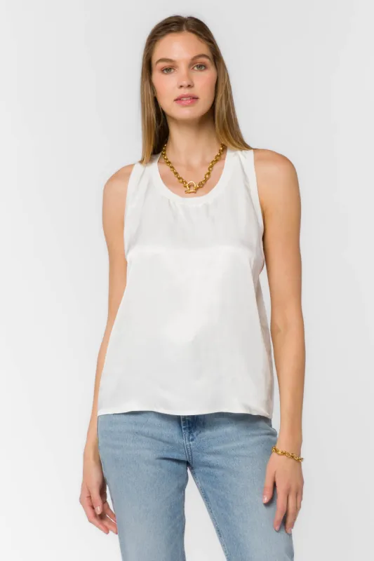 Vicky White Tank sold by Velvet Heart