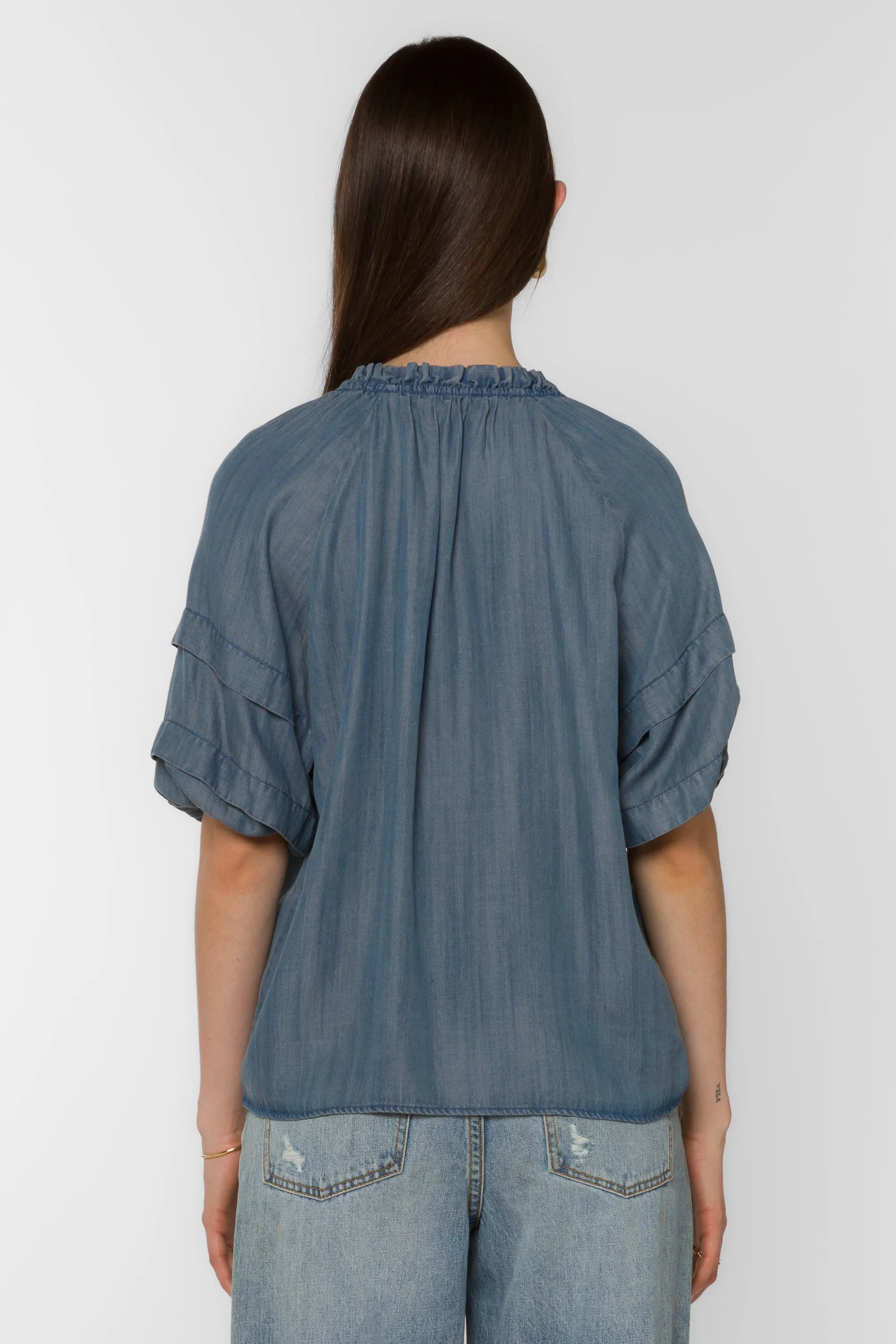 Kenna Malibu Blue Blouse sold by Velvet Heart product image thumbnail 4