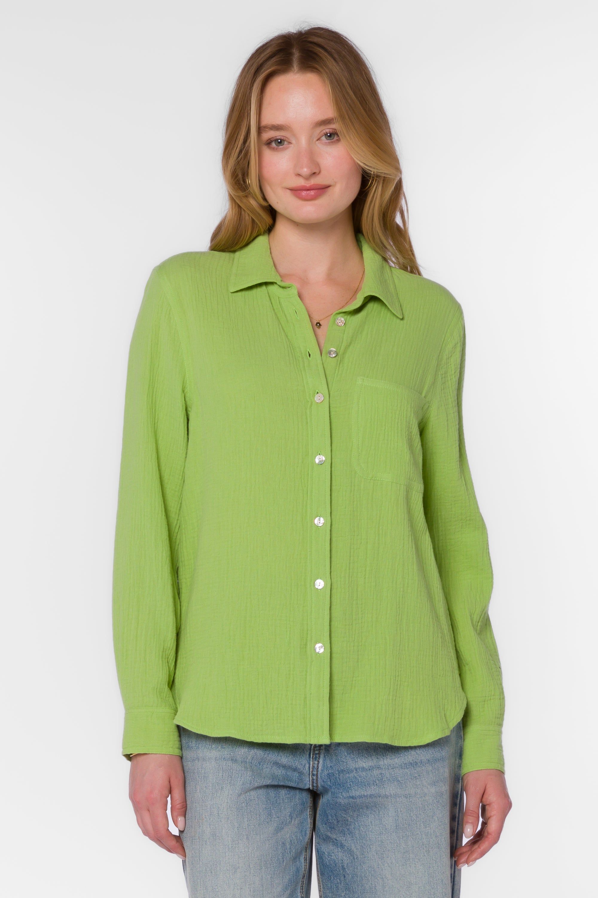 Bennett Green Apple Shirt sold by Velvet Heart product image thumbnail 4