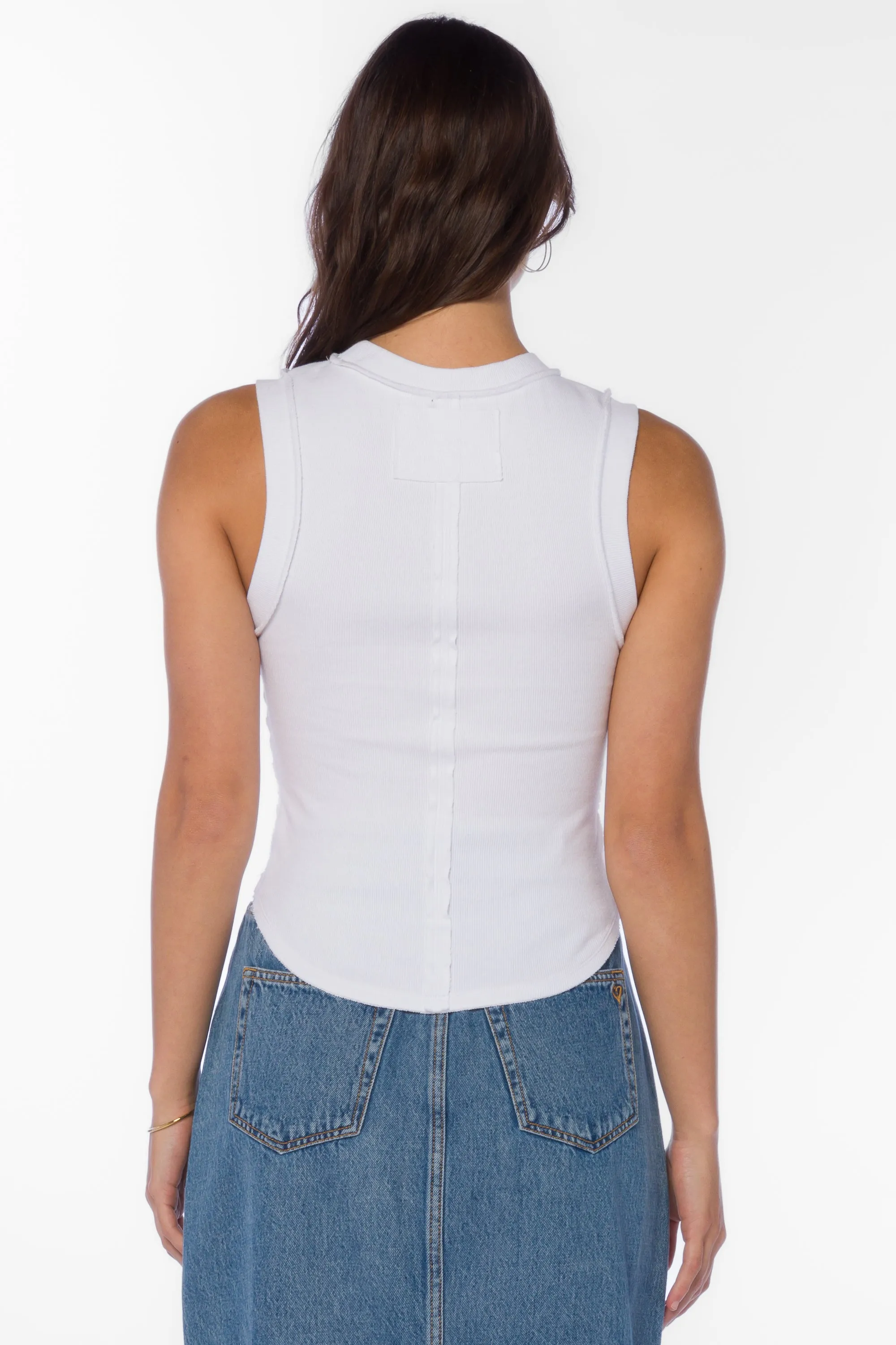 Douglas White Tank sold by Velvet Heart product image thumbnail 4