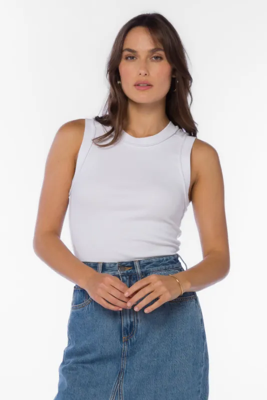 Douglas White Tank made by Velvet Heart