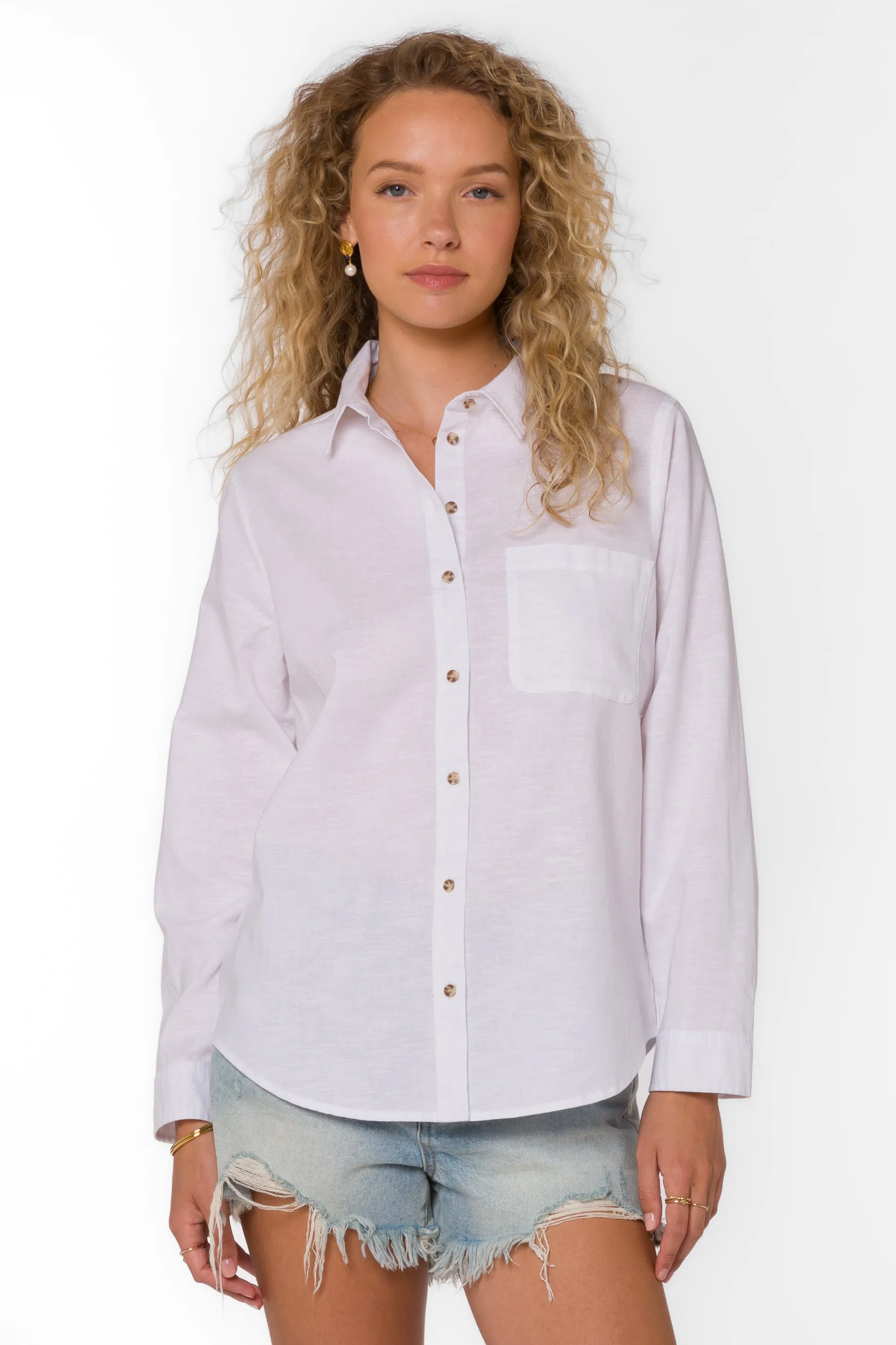 Belle White Shirt sold by Velvet Heart product image thumbnail 3
