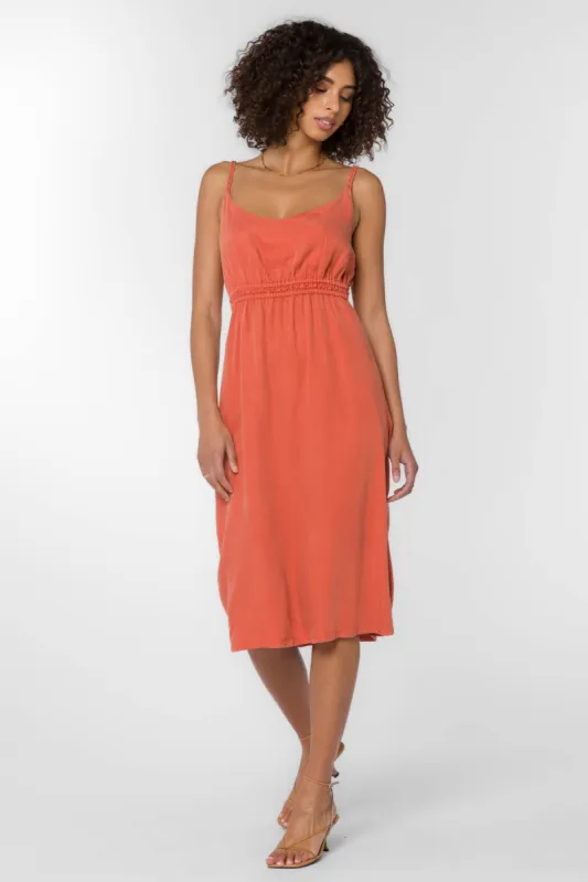 Vestie Orange Dress sold by Velvet Heart