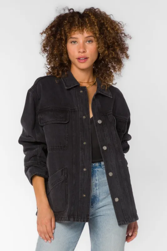 Dominic Black Jacket sold by Velvet Heart