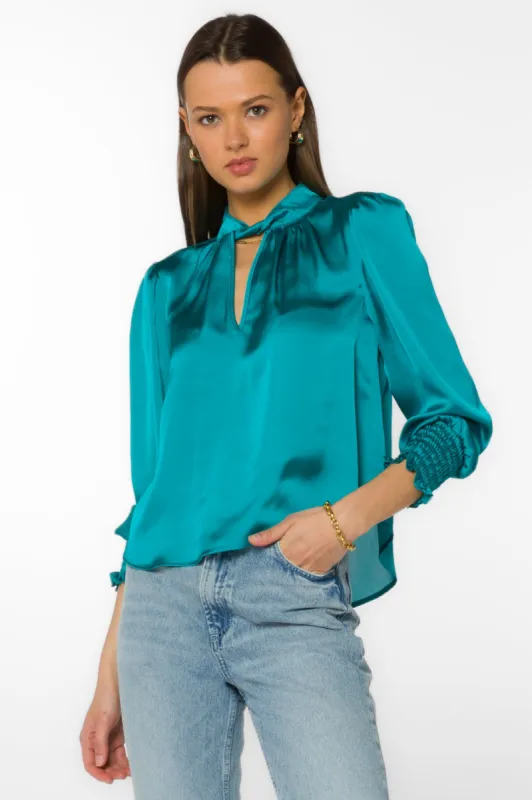Camryn Peacock Blouse sold by Velvet Heart