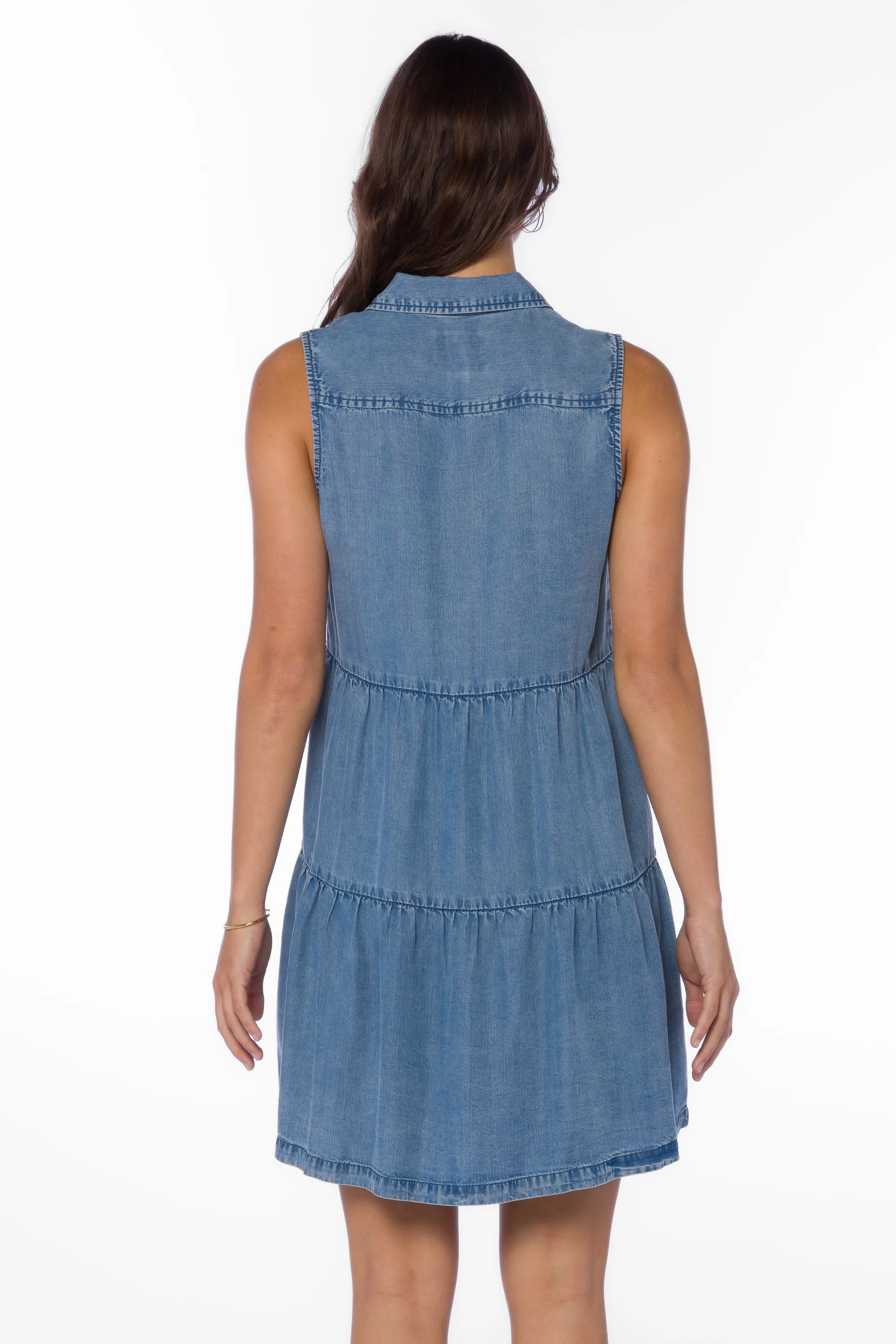 Collette Blue Chambray Dress sold by Velvet Heart product image thumbnail 3