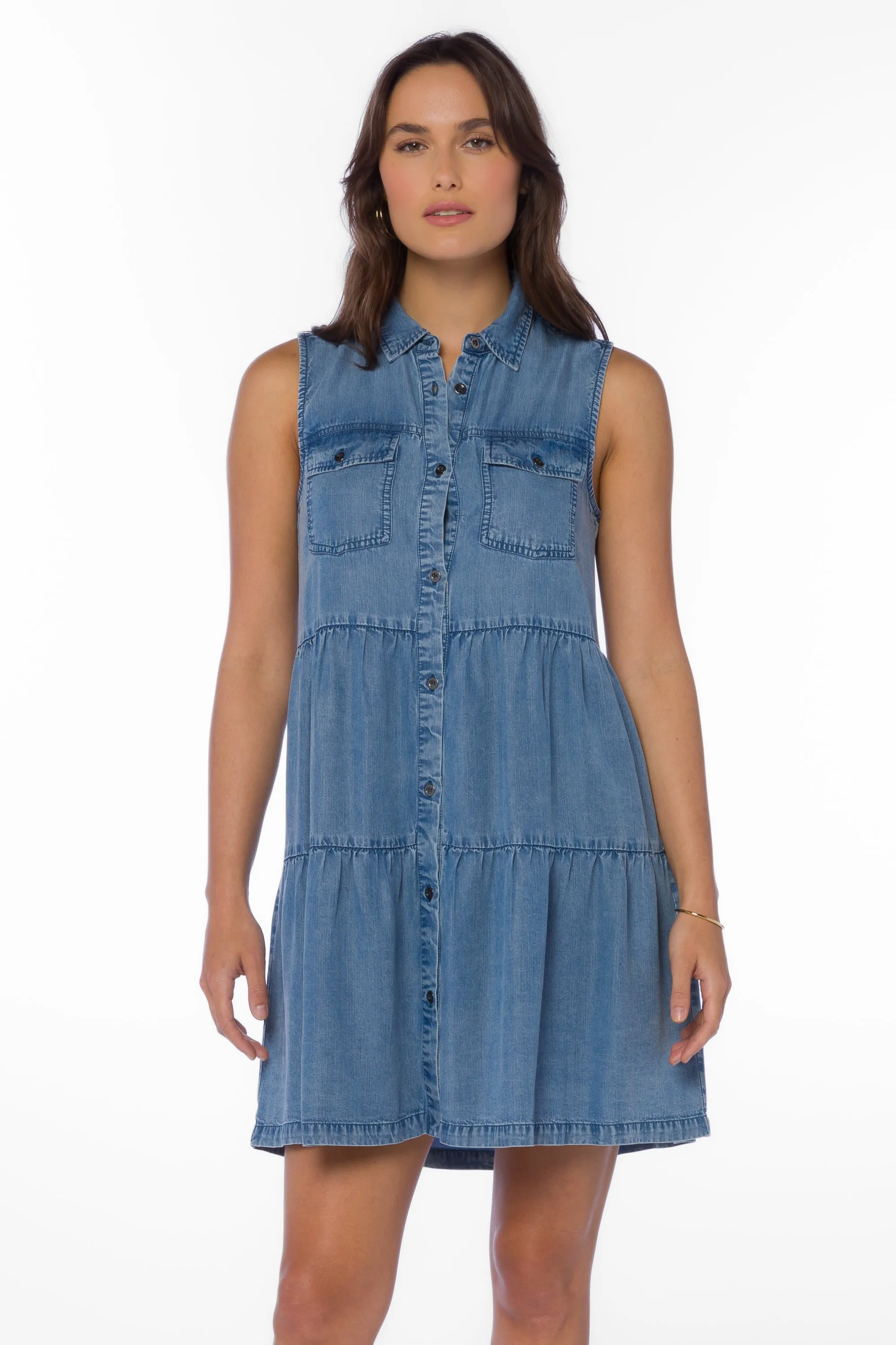 Collette Blue Chambray Dress sold by Velvet Heart product image thumbnail 2