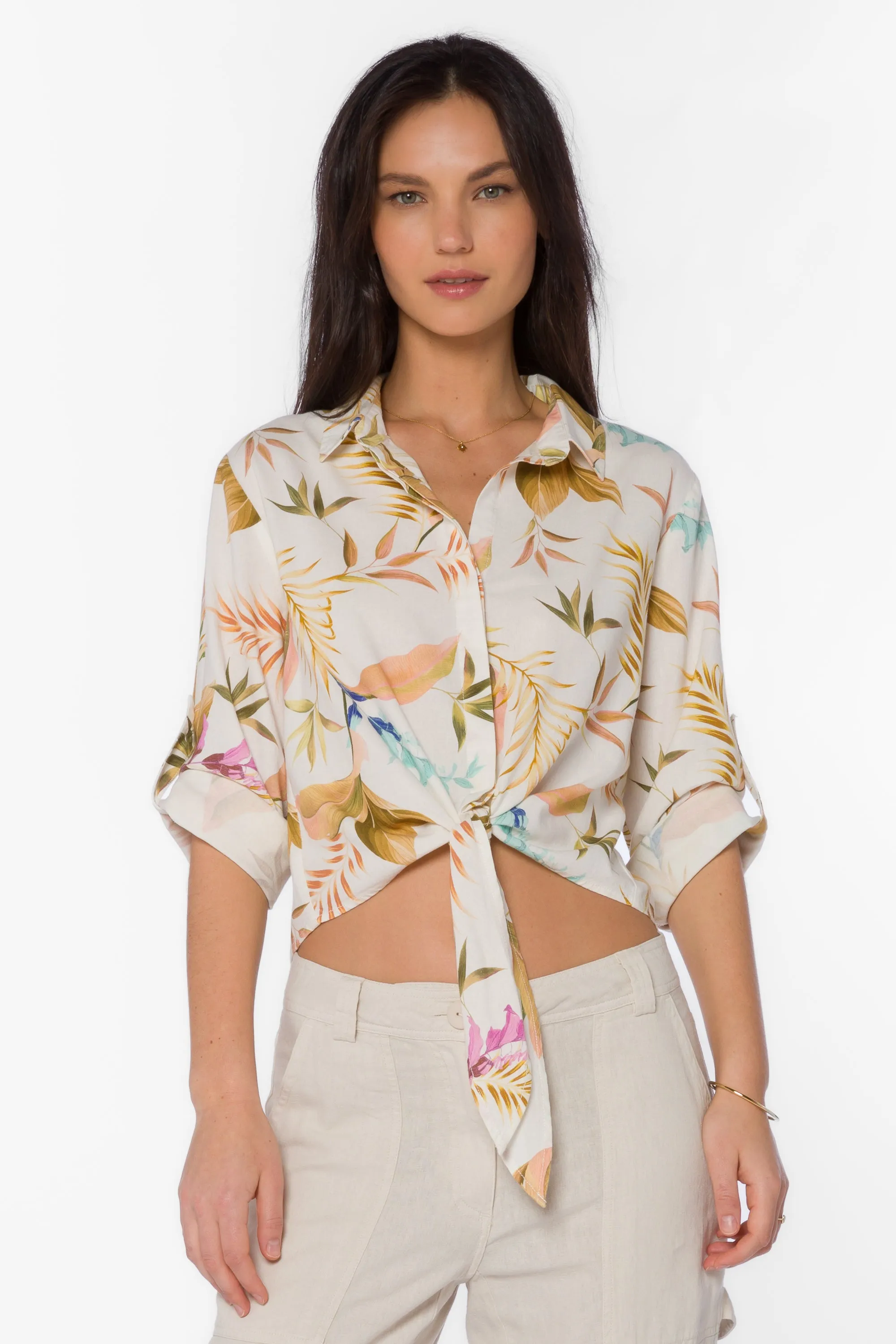 Solange Vintage Tropical Shirt sold by Velvet Heart product image thumbnail 4
