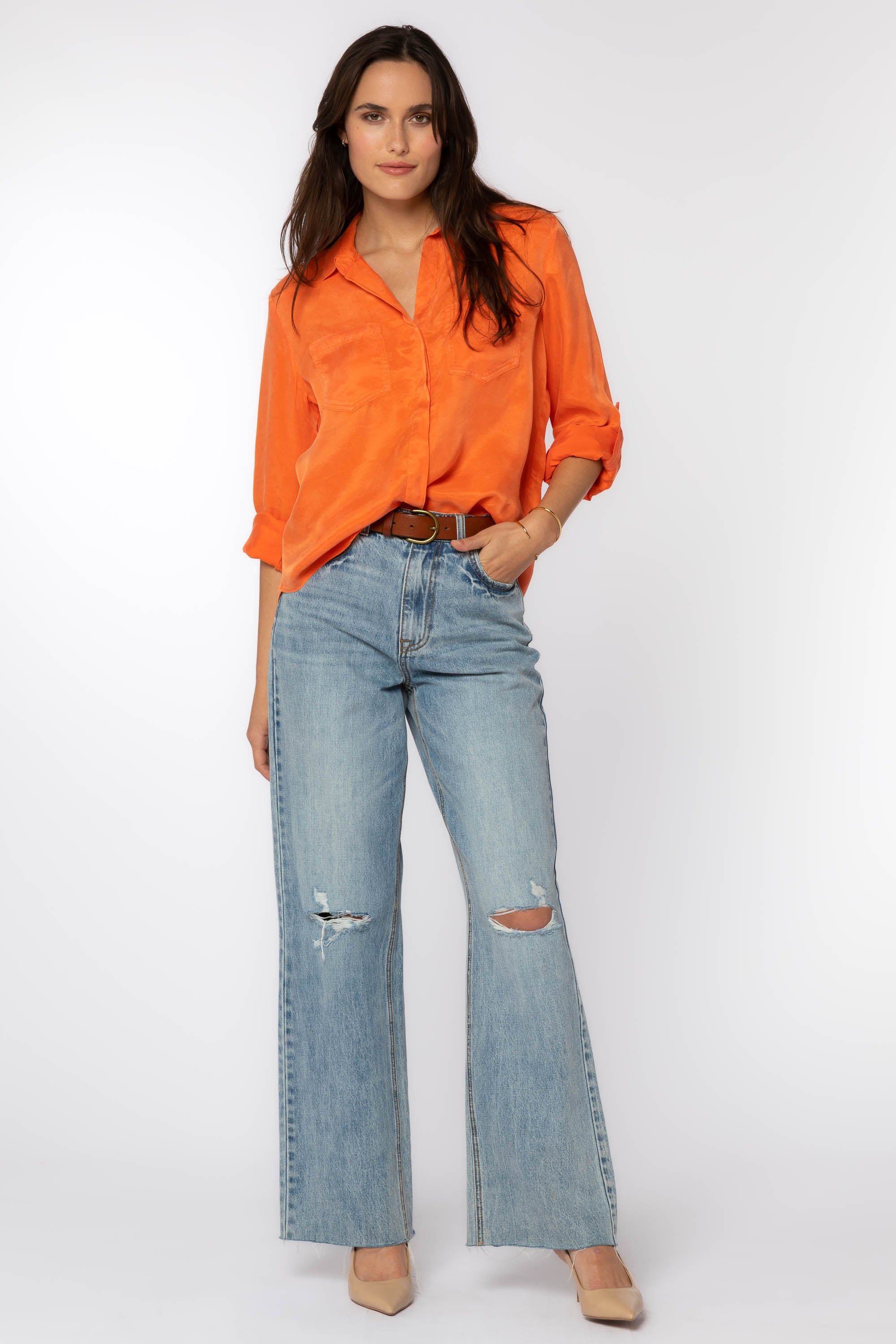 Riley Orange Shirt sold by Velvet Heart