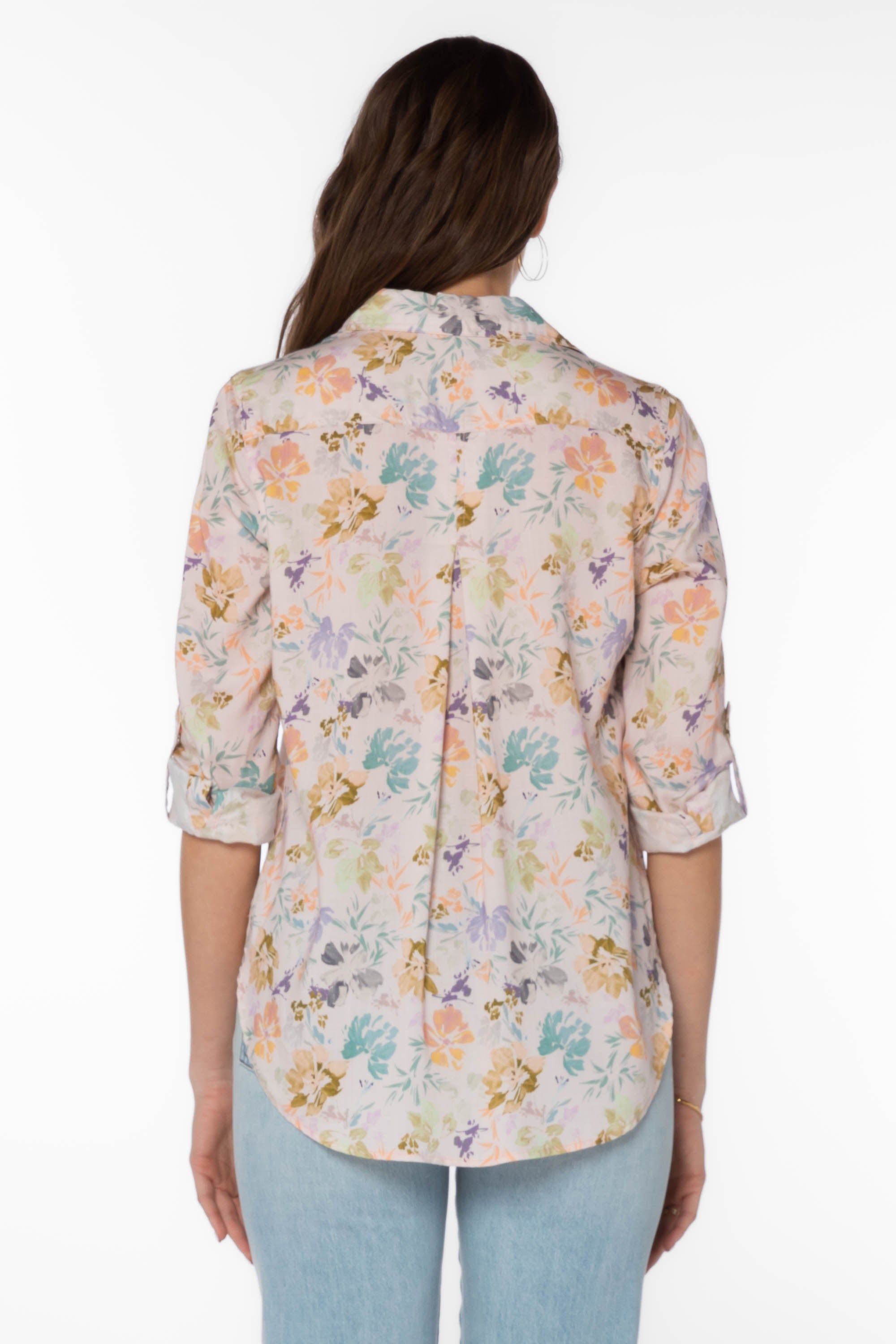 Elisa Pink Floral Shirt sold by Velvet Heart product image thumbnail 4