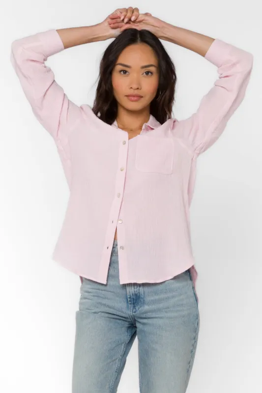 Bennett Pink Mist Shirt sold by Velvet Heart