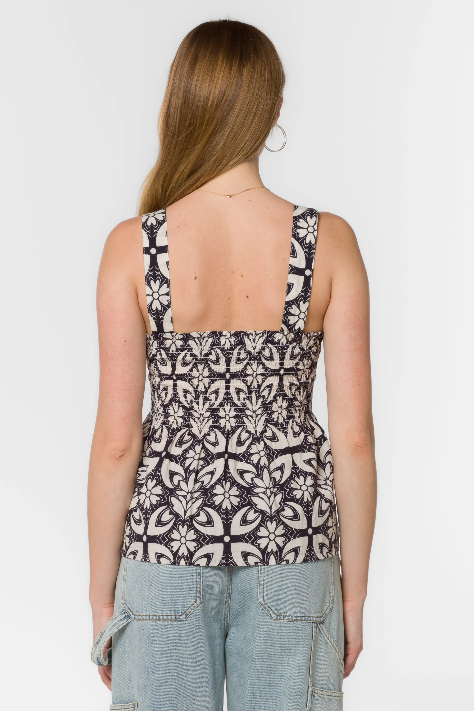 Valina Black Geo Tank sold by Velvet Heart product image thumbnail 4