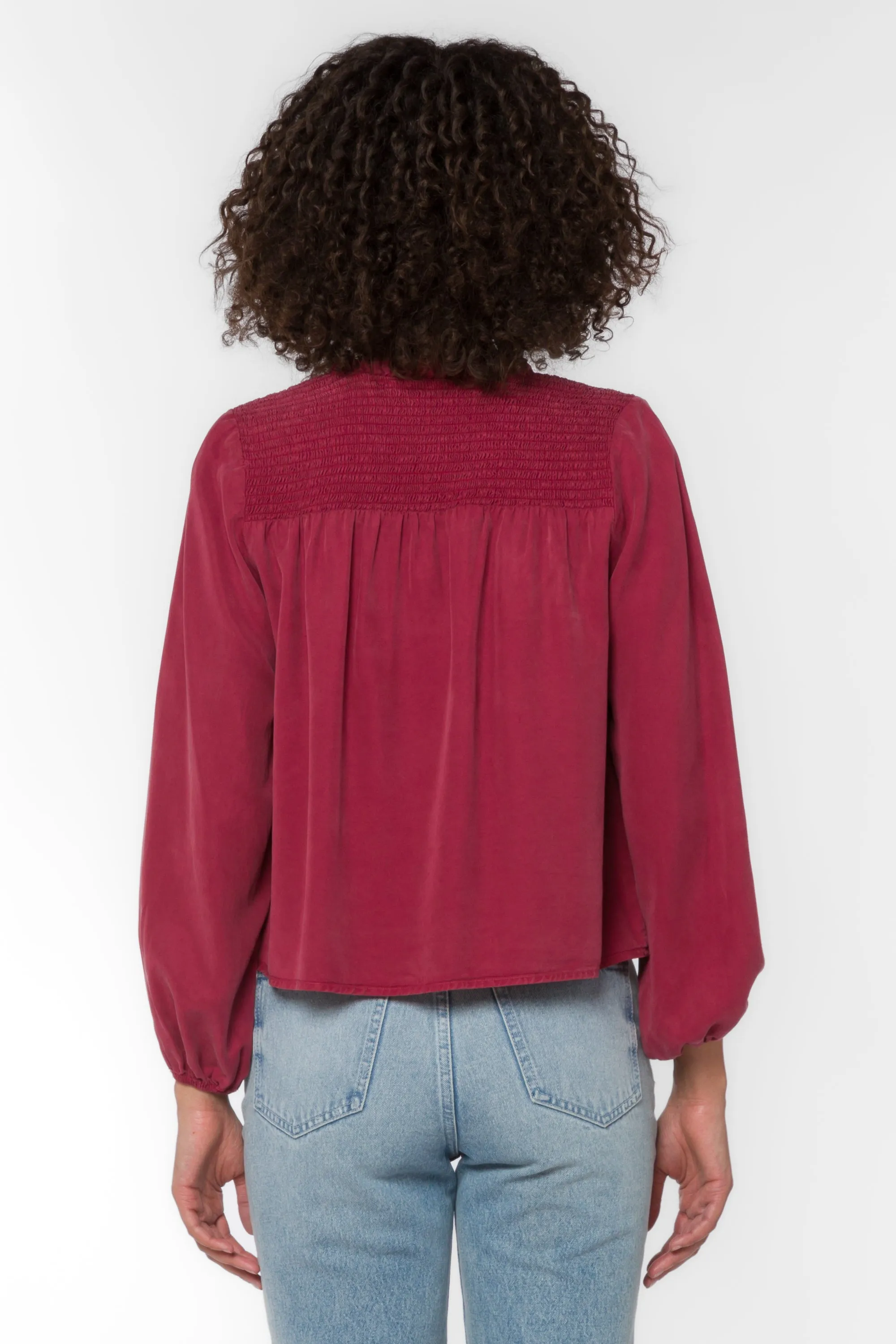 Penelope Crimson Blouse sold by Velvet Heart product image thumbnail 5