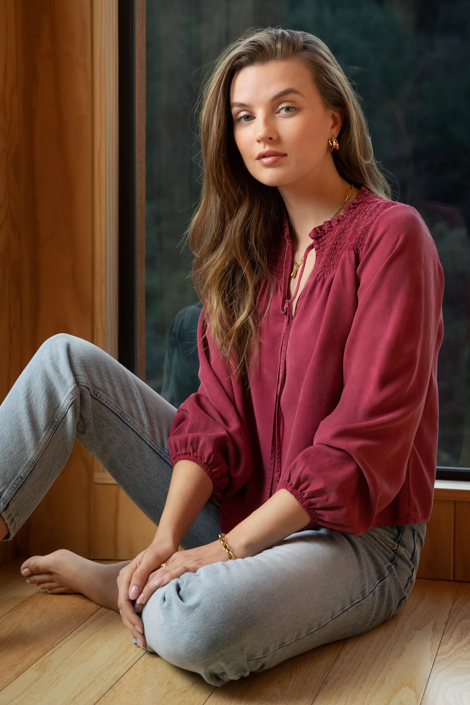 Penelope Crimson Blouse sold by Velvet Heart product image thumbnail 2