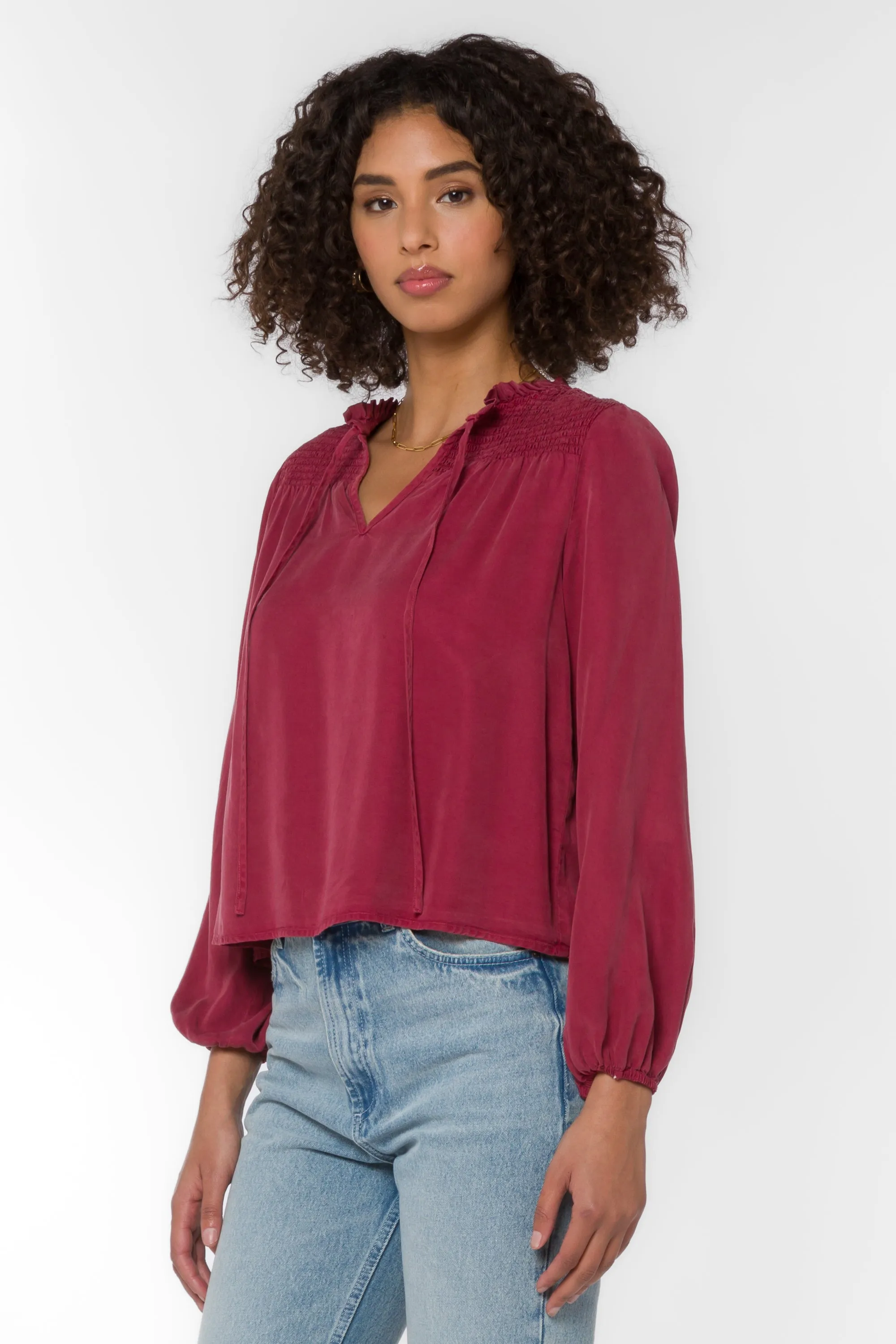 Penelope Crimson Blouse sold by Velvet Heart product image thumbnail 4