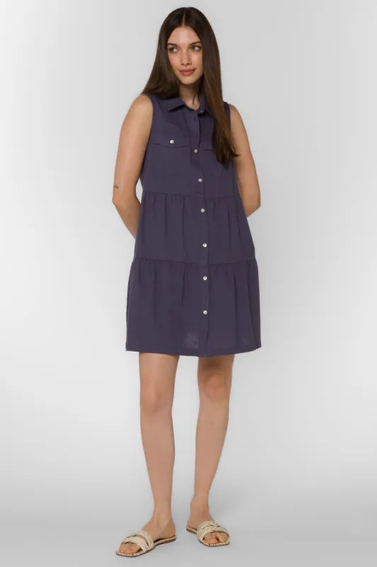 Collette Pewter Purple Dress sold by Velvet Heart